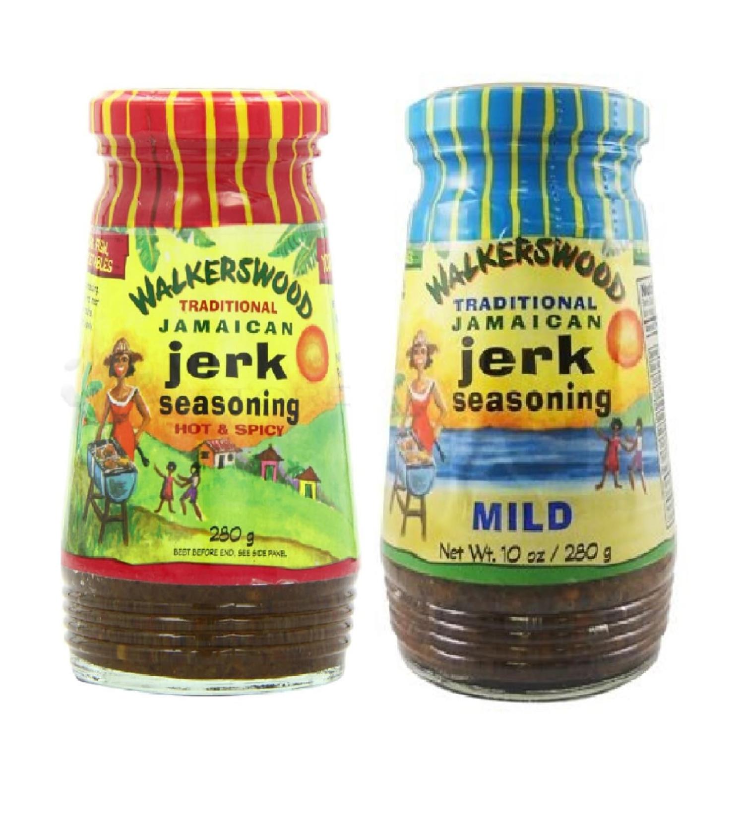 Walkerswood Traditional Jamaican Seasoning - Mild 280g and Hot & Spicy 280g - in a Premier Life Store Box  - Buy Online on GoSupps.com