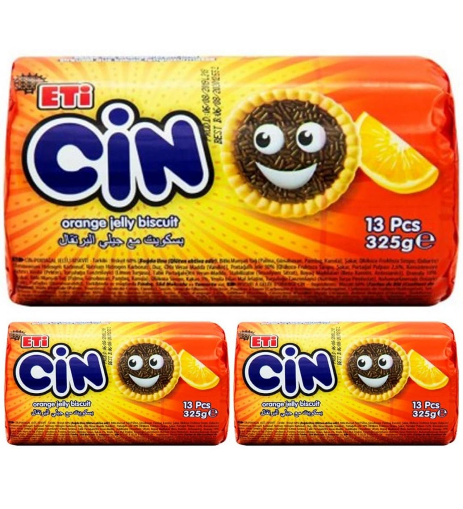 Mit Pufai Grocery Eti Cin Jelly Biscuit l'orange 325 gx 3 packets - Buy Online on GoSupps.com