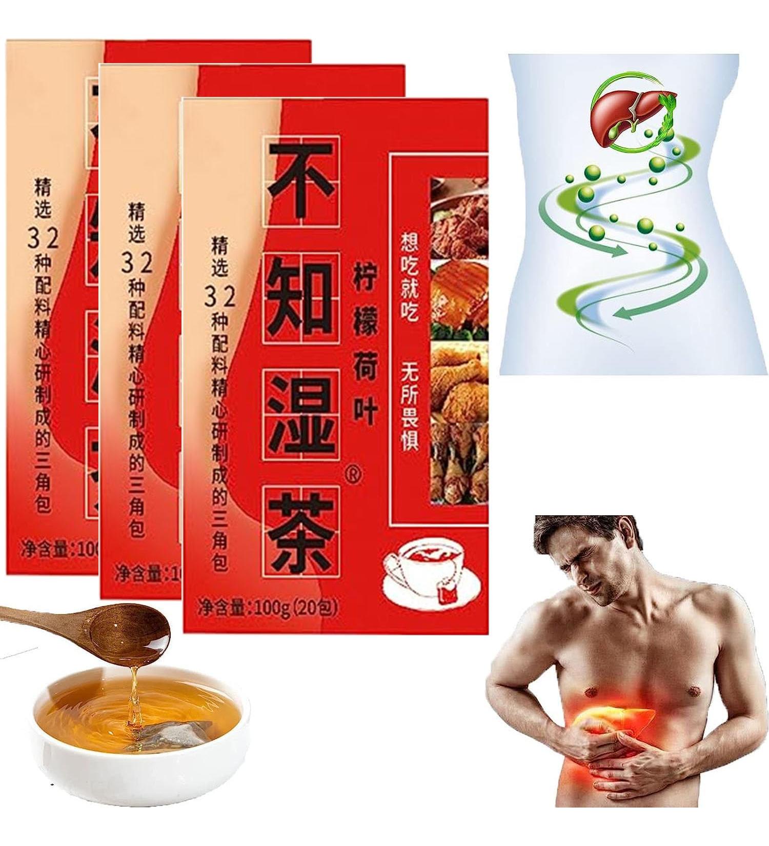 32 Flavors Liver Care Tea Dampness Removing Tea Health Liver Care Tea Chinese Nourishing Liver Tea Liver Clearing Tea Herbal Tea for Nourish The Liver (3 Box) - Buy Online on GoSupps.com