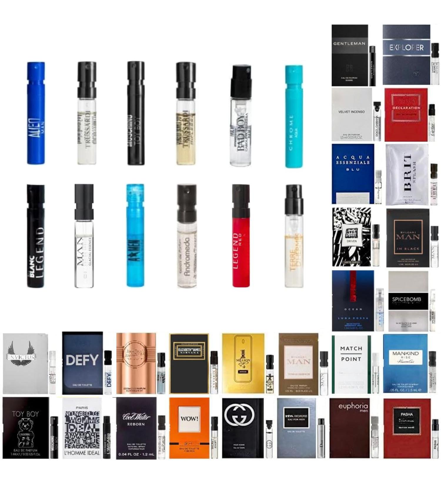 Mens Cologne Sampler Sets - Lot of 12 Designer Cologne Samples for Men. - Buy Online on GoSupps.com