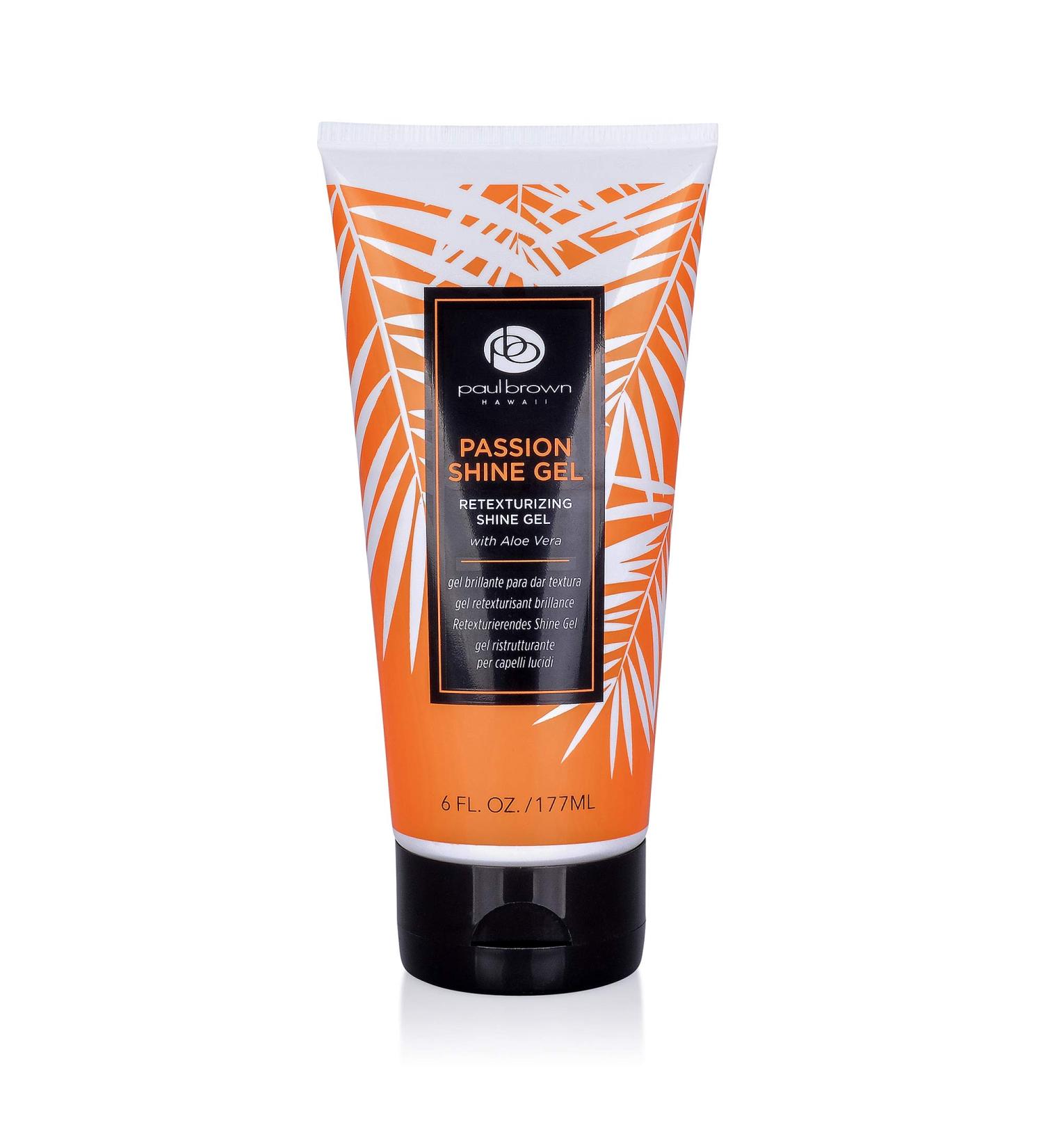 Paul Brown Hawaii Passion Shine Gel - Men's Hair Styling Gel for Flexible Hold Shine & Frizz Control - Aloe Vera Infused Hair Gel - Buy Online on GoSupps.com