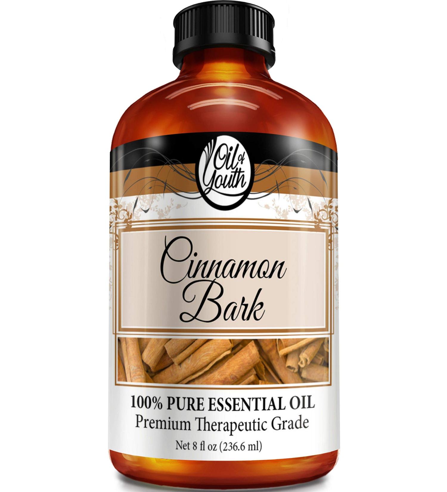 Buy Oil of Youth Cinnamon Bark Essential Oil 8oz - Premium Bulk Cinnamon Bark Oil for Skincare & Wellness - Buy Online on GoSupps.com