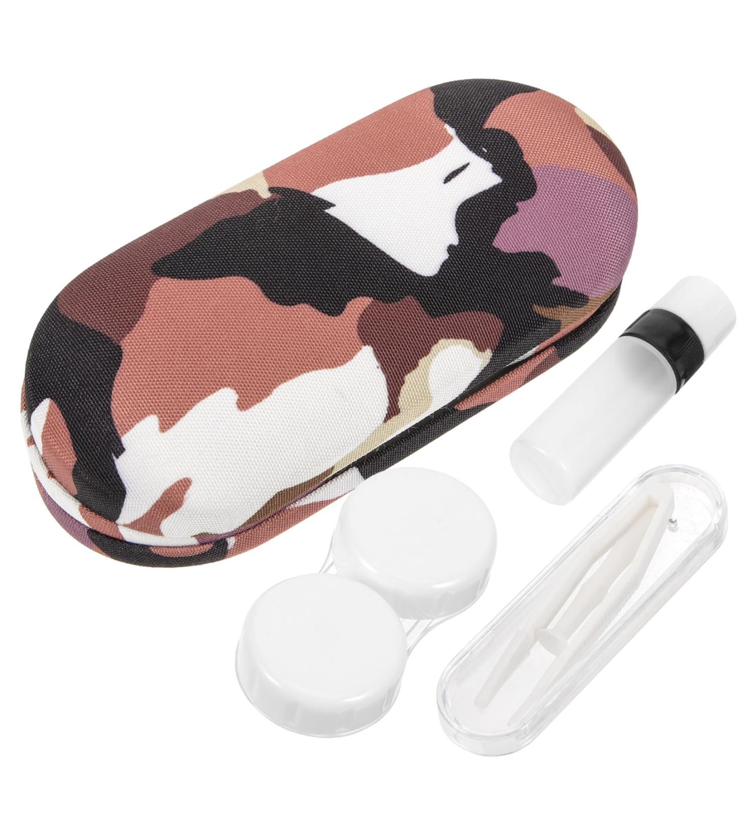 Kombiuda Double Purpose Glasses Case - Contact Lens Container & Travel Organizer - Hard Shell Portable Design - Ideal for Schnapps & Eyewear - Buy Online on GoSupps.com
