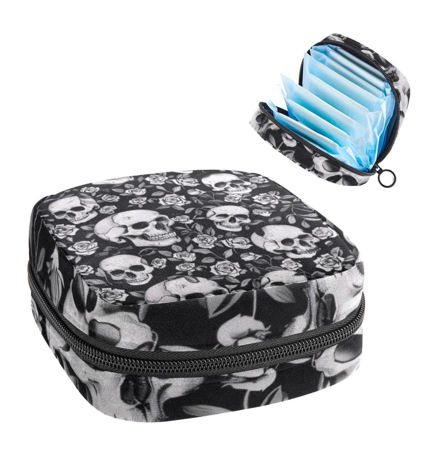 MuooouM Flying Dragonflies Storage Bag for Women & Teens | Portable Menstrual Cup & Breastfeeding Holder | Stylish & Functional | 4.7x6.6x6.6 in - Buy Online on GoSupps.com