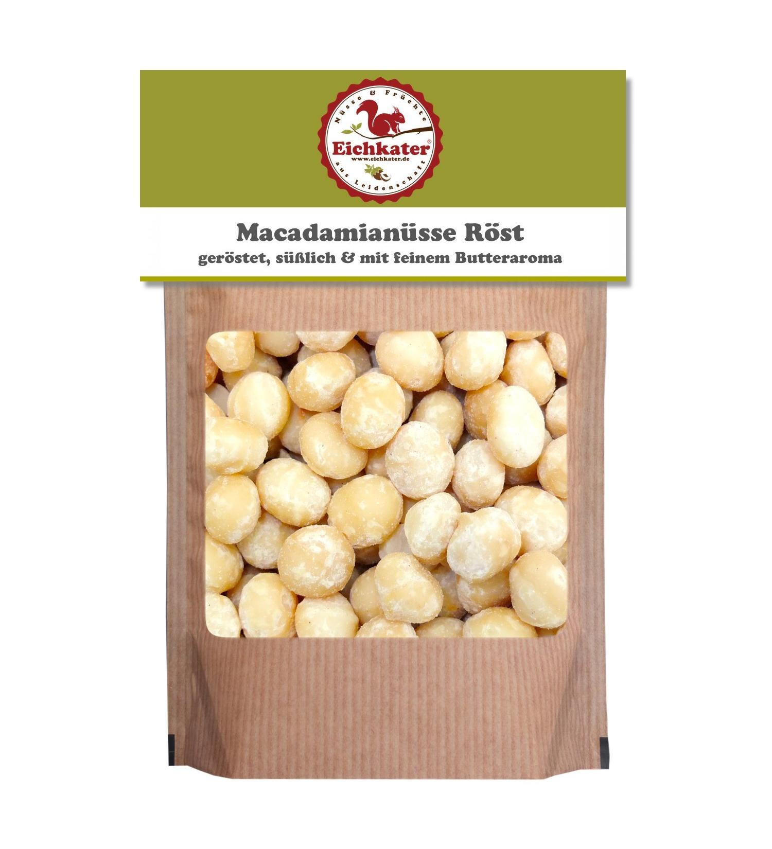 Eichkater Macadamia Nuts 500g - Roasted & Unsalted | Premium Quality Snack - International Shipping - Buy Online on GoSupps.com