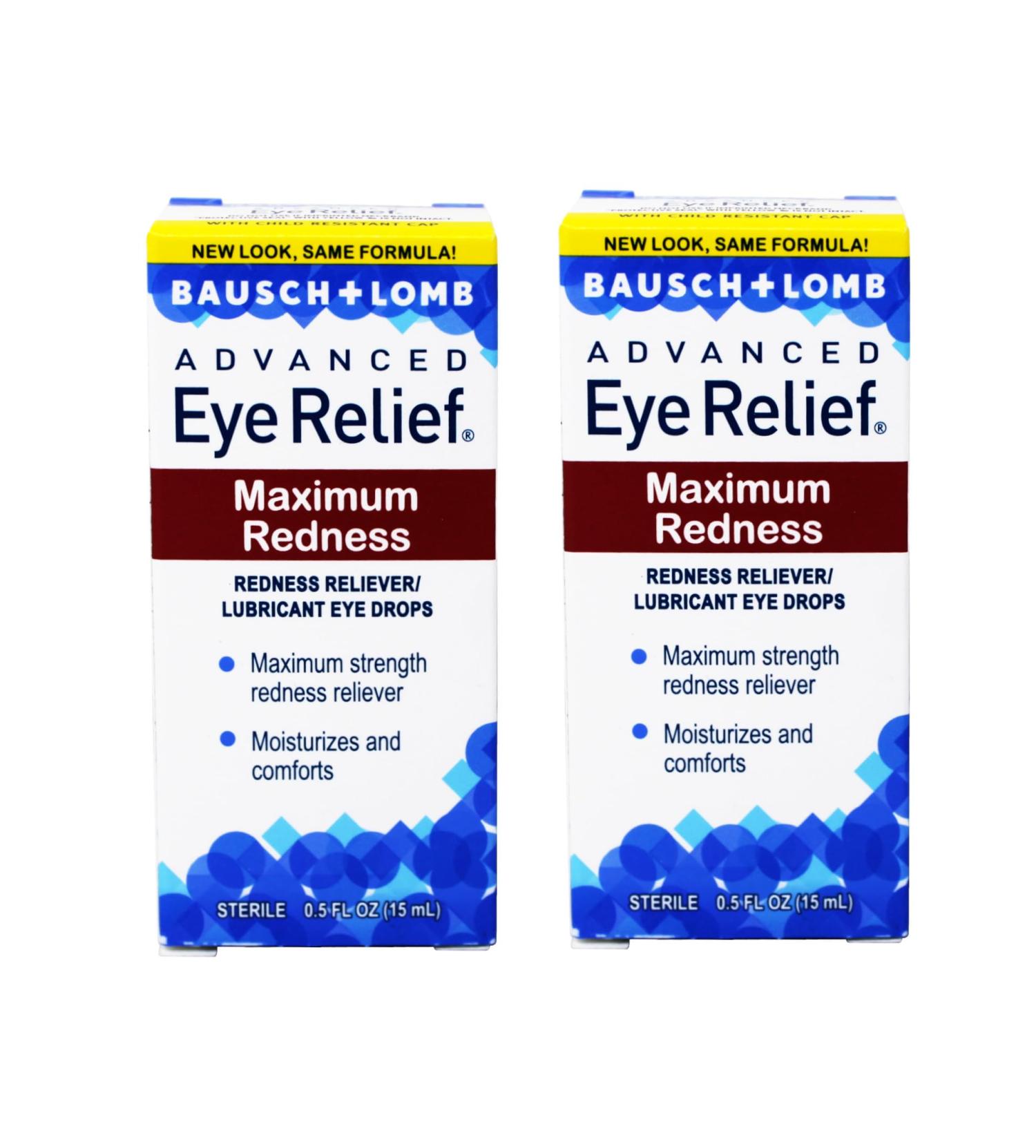 Bausch & Lomb Advanced Eye Relief Redness Drops - Maximum Relief 2 Pack | Fast Shipping Worldwide - Buy Online on GoSupps.com