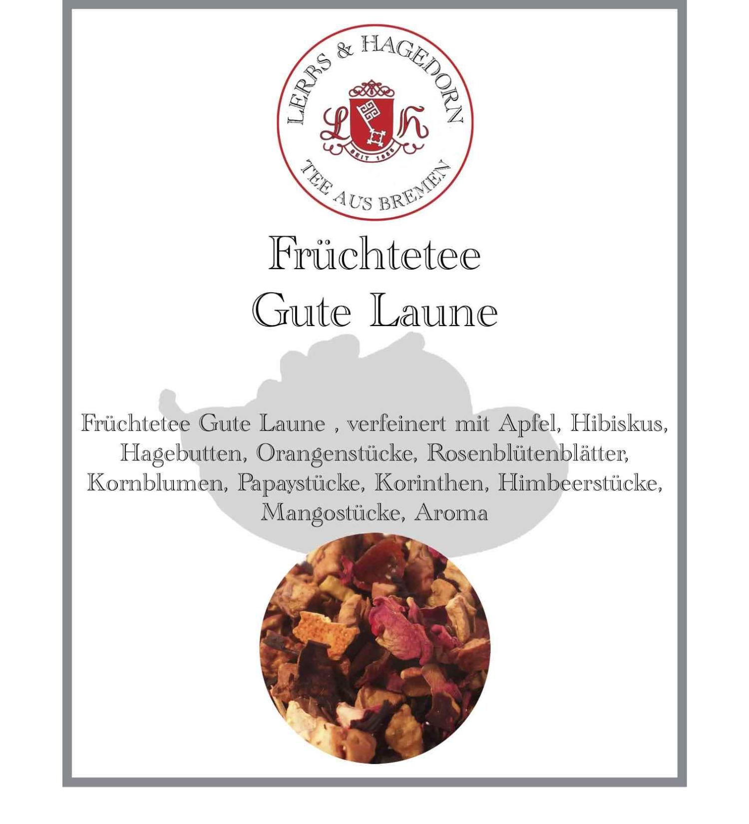  Lerbs & Hagedorn Good mood fruit tea 250g - Buy Online on GoSupps.com