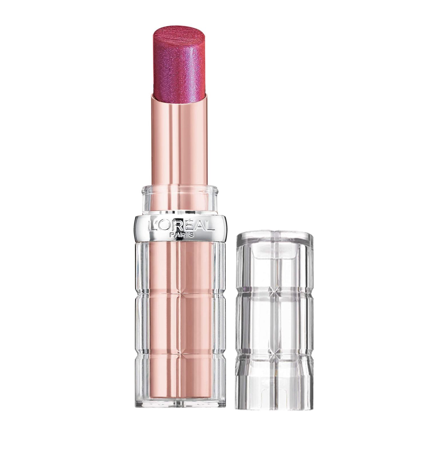 L'Oreal Paris Colour Riche Plump and Shine Lipstick - Mulberry Plump 0.1 oz - Moisturizing Glossy Lipstick for Visibly Fuller Lips - Buy Online on GoSupps.com