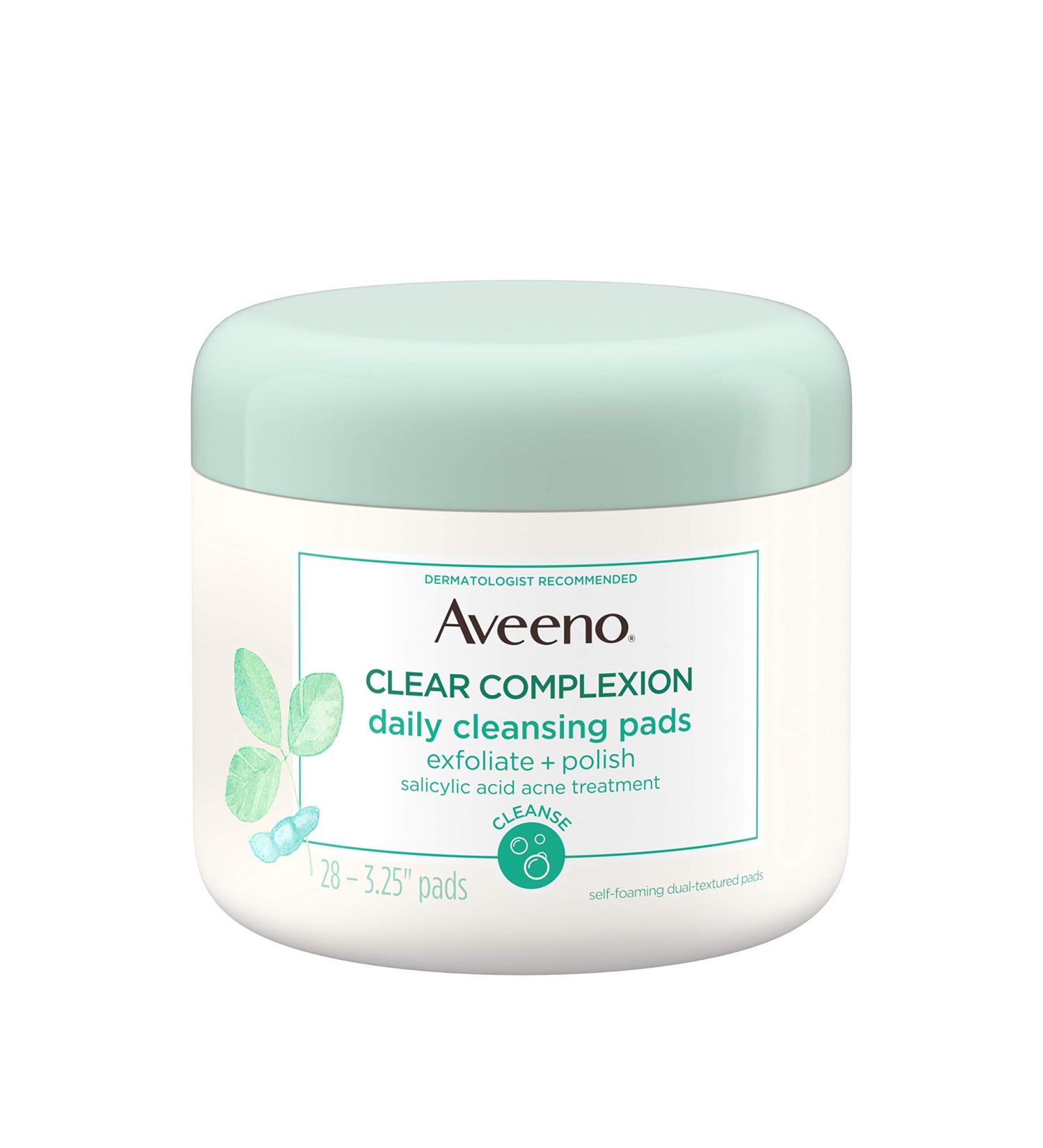 Aveeno Clear Complexion Daily Facial Cleansing Pads - 28 ct - Buy Online on GoSupps.com