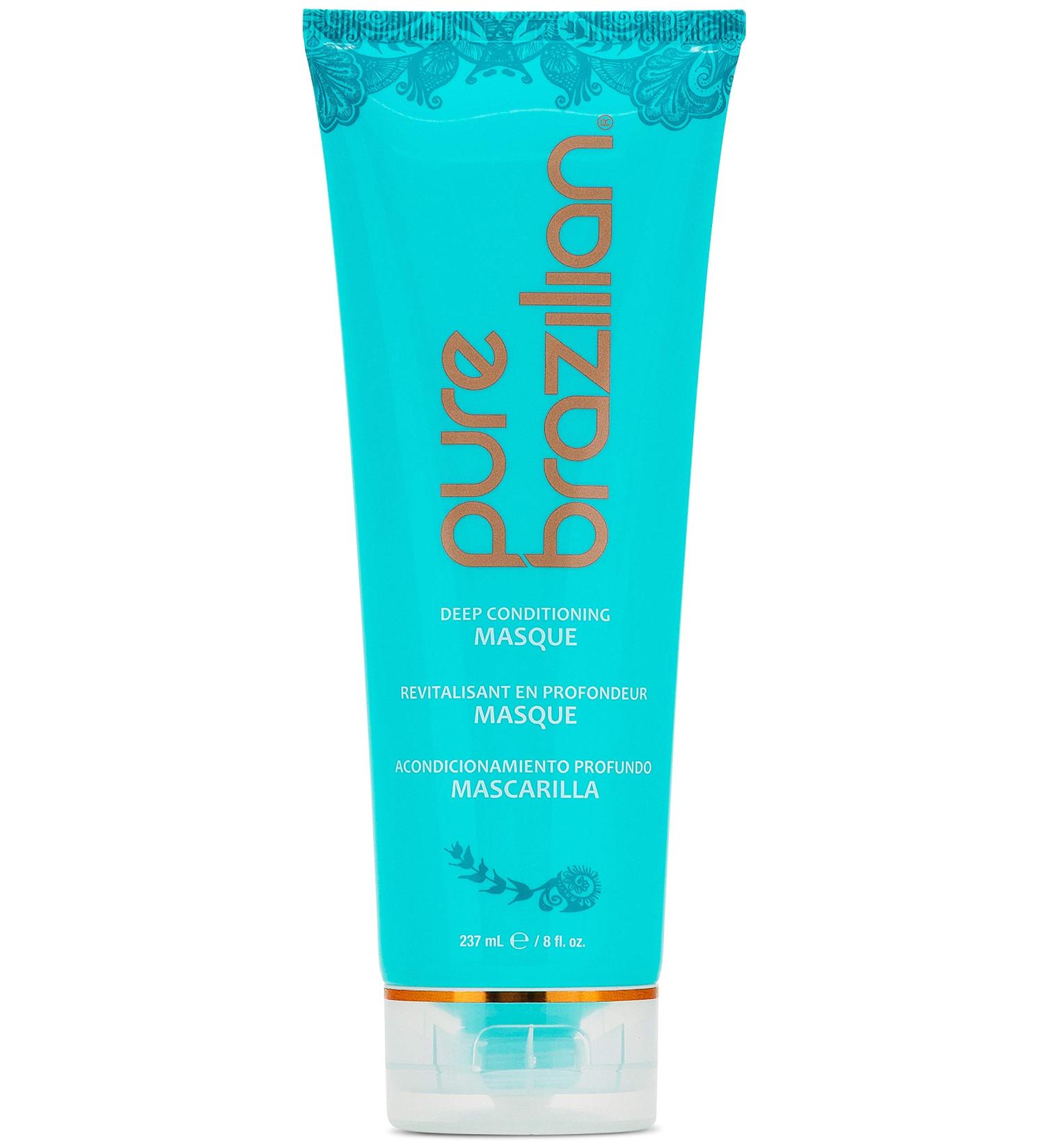 PURE BRAZILIAN Deep Conditioning Masque with Brazilian Keratin, Acai & Arginine - 8oz - Buy Online on GoSupps.com