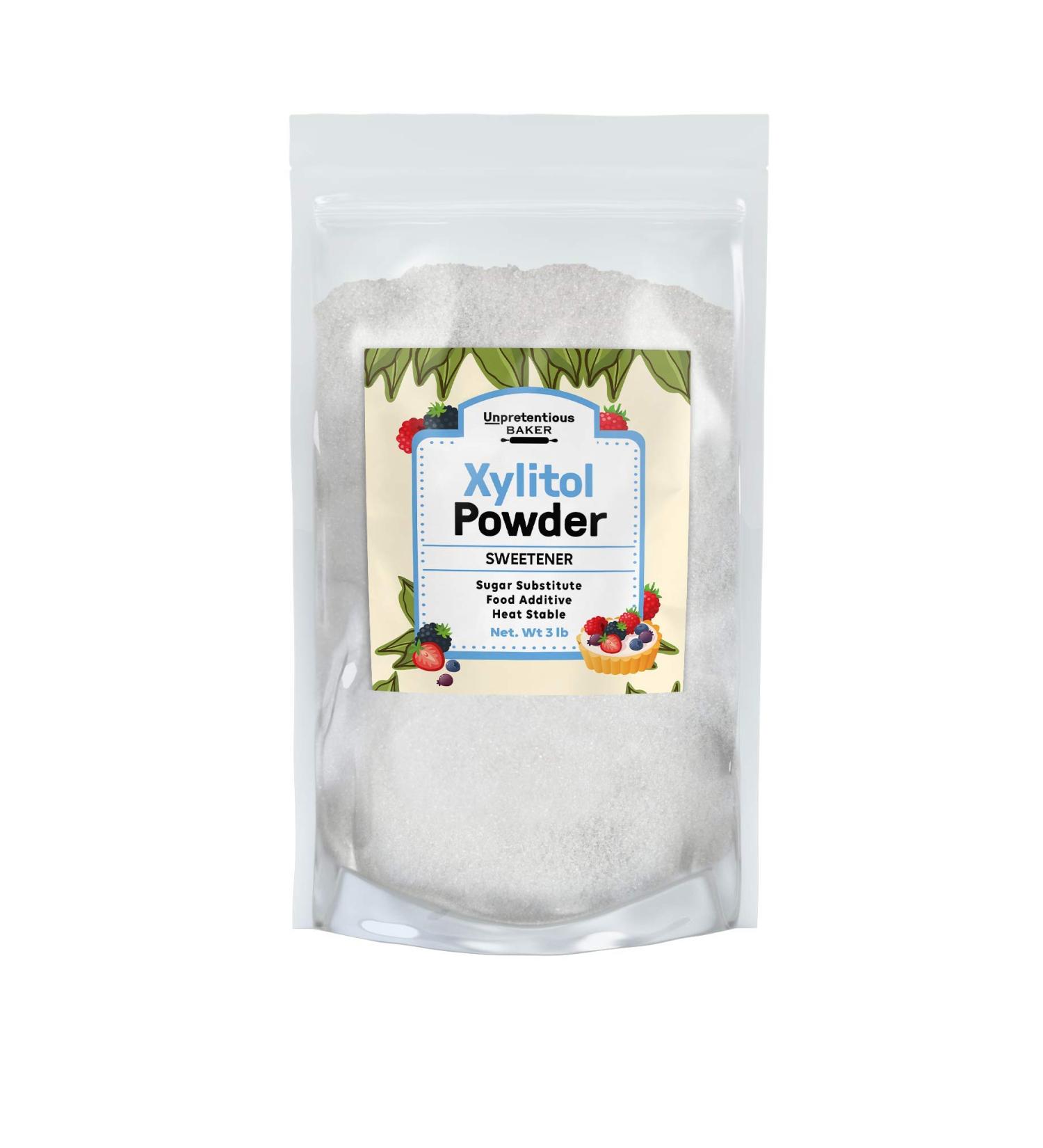 Unpretentious Baker Xylitol Sweetener 3 lb - Low-Calorie Sugar Substitute, Heat Stable - Buy Online on GoSupps.com