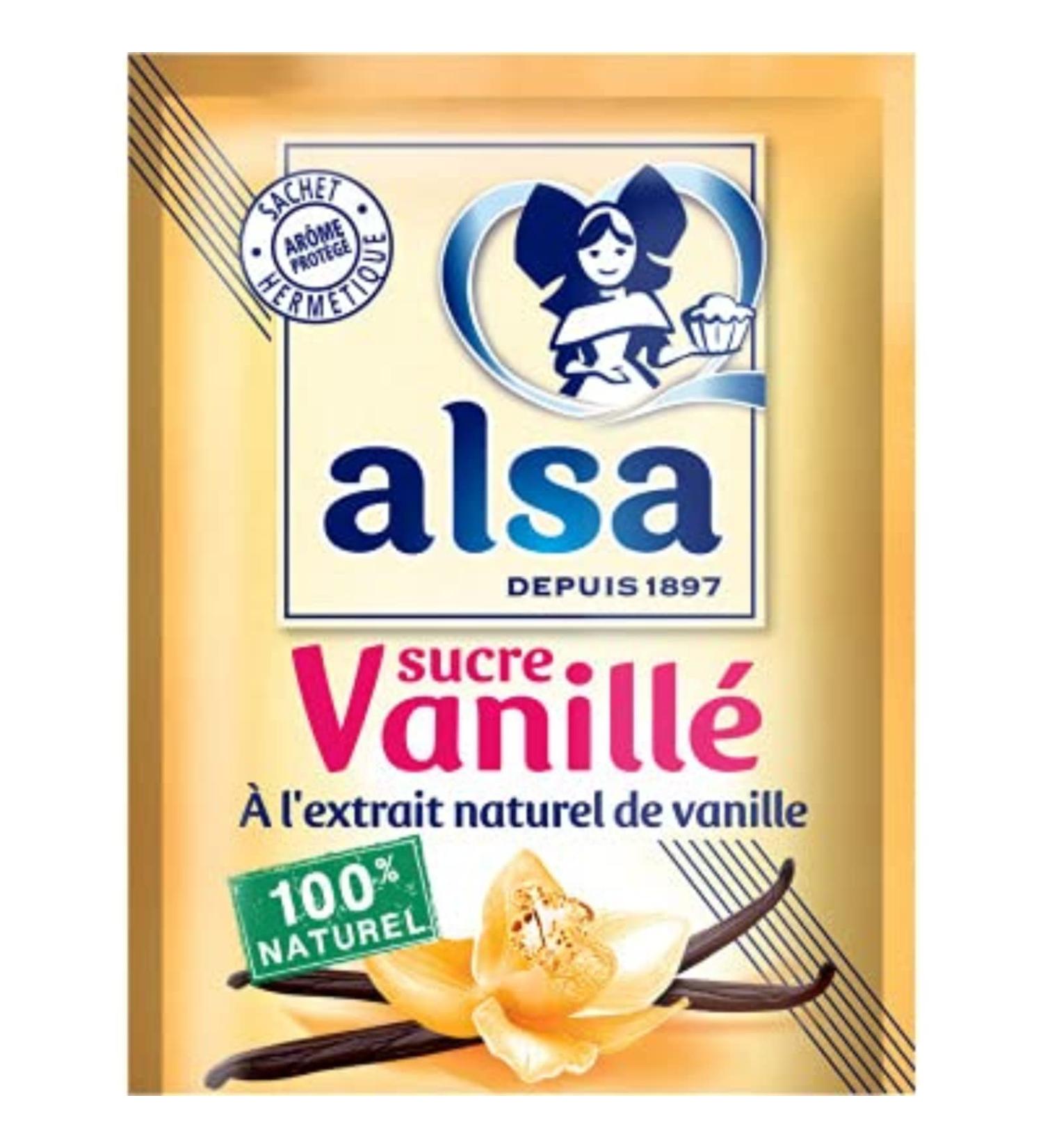 Alsa - Sucre Vanill l'extrait Naturel de Vanille - Vanilla Sugar - 6 sachets