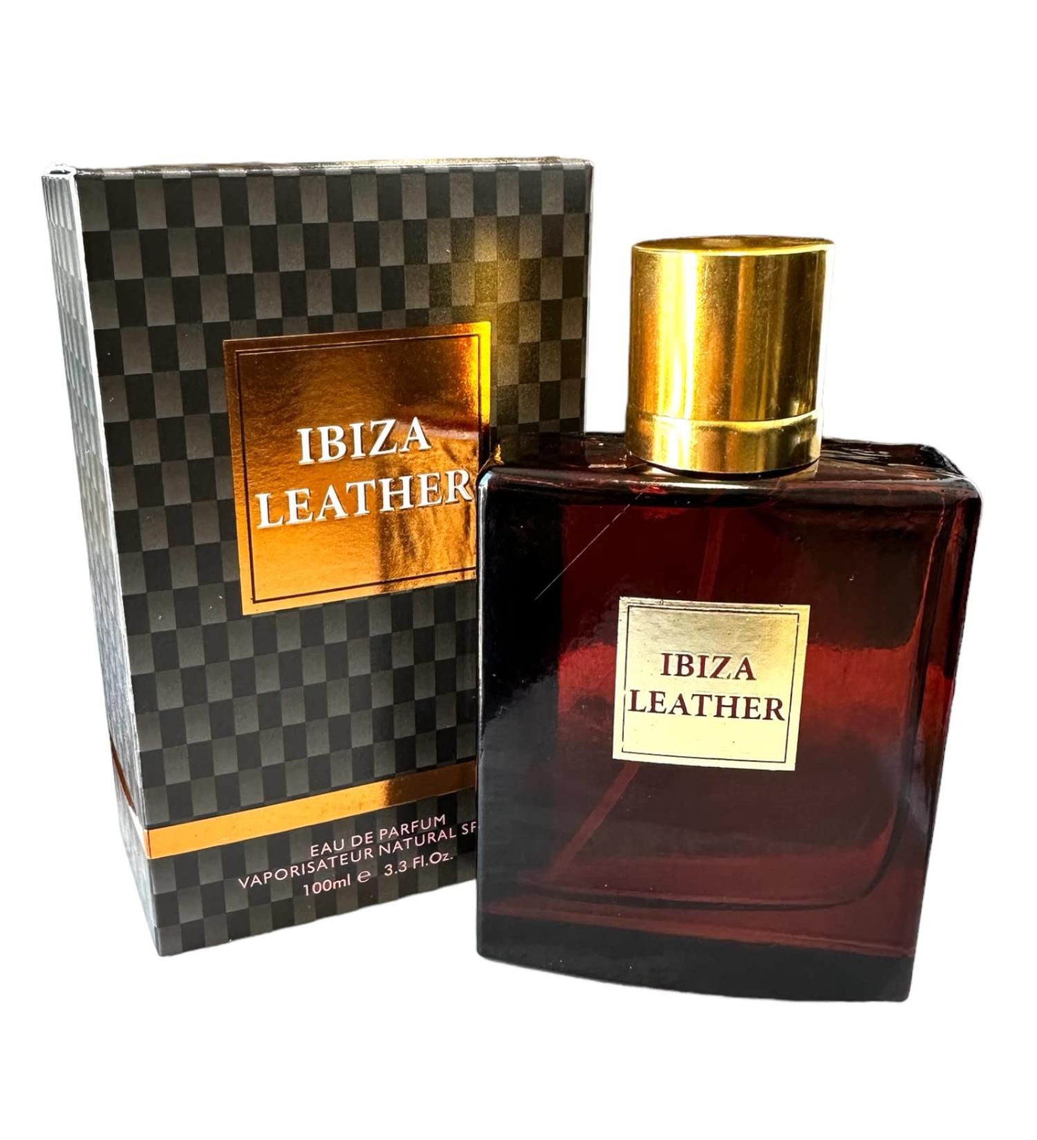 IBIZA LEATHER FOR MEN 3.4 OZ EDP/For the Tuscan Leather lovers NOTES : Saffron Raspberry Thyme. Middle notes: Olibanum Jasmine. Base notes: Leather Amber Suede Wood notes.