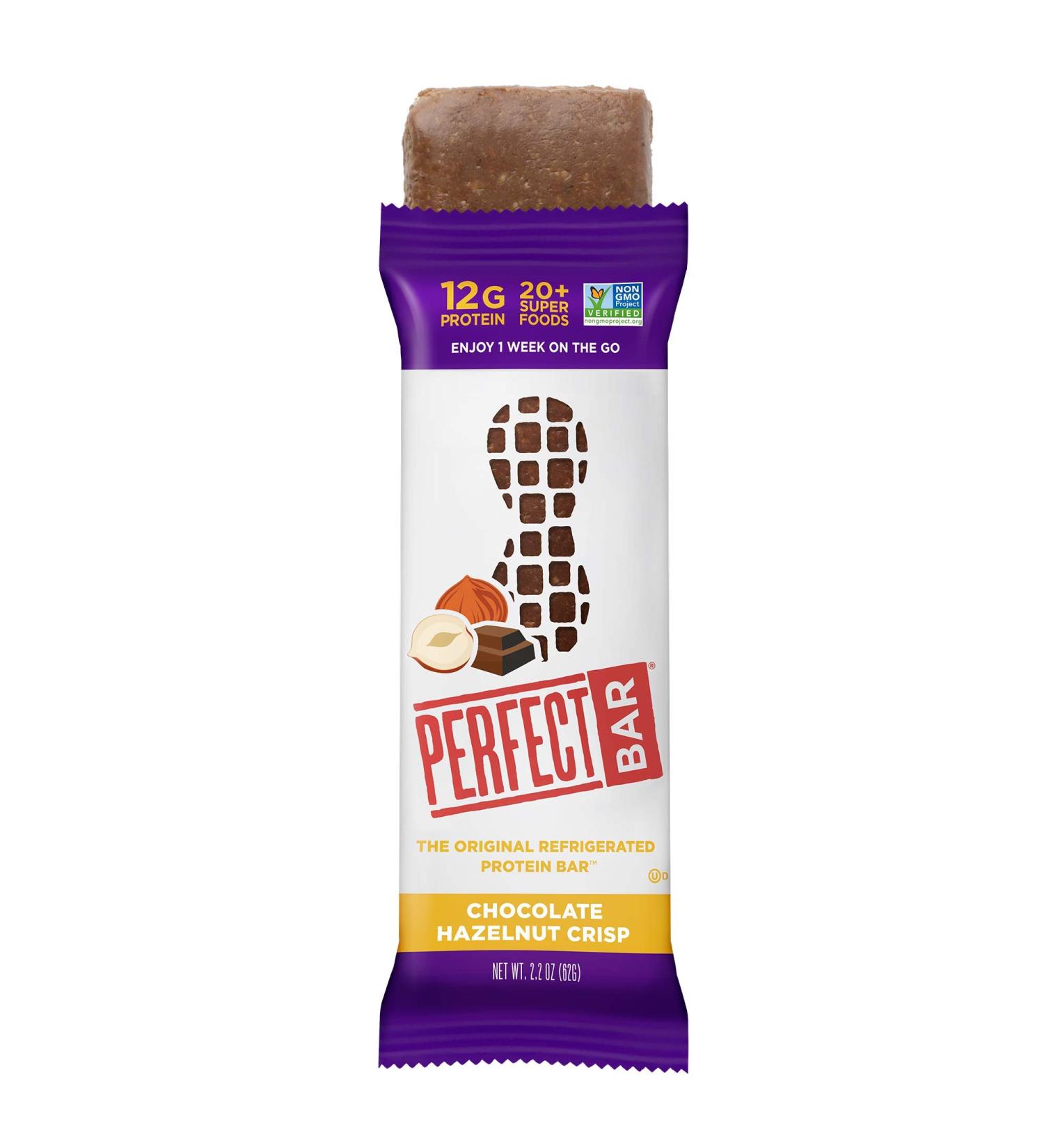 Perfect Bar Original Chocolate Hazelnut Crisp Protein Bar 2.3 oz 8ct - Refrigerated - Buy Online on GoSupps.com