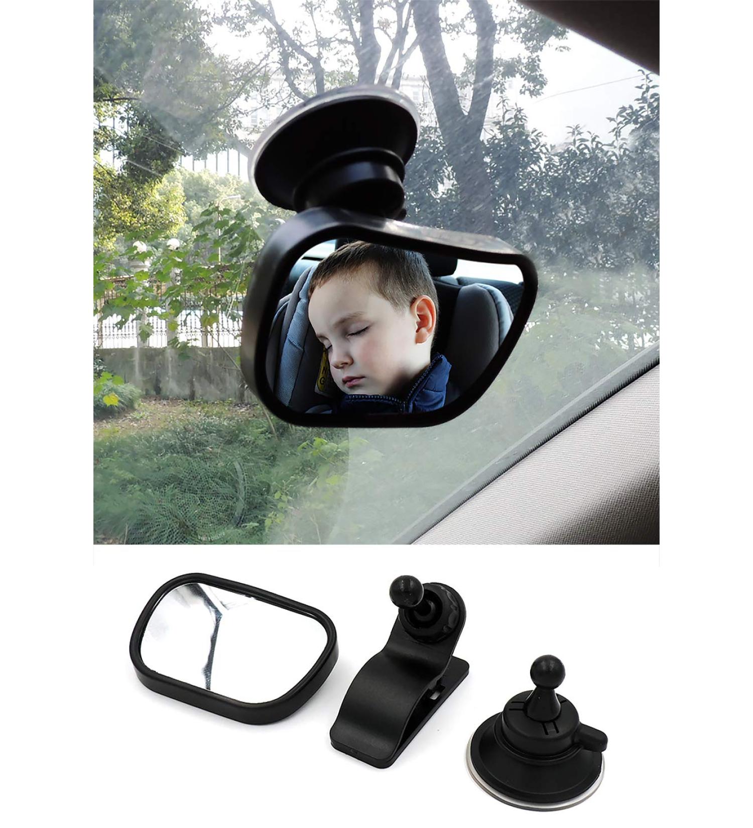 Vawcornic Shatterproof Rear Seat Mirror for Baby - 360 Swiveling Car Rearview Mirror Compatible with Most Vehicles - Buy Online on GoSupps.com