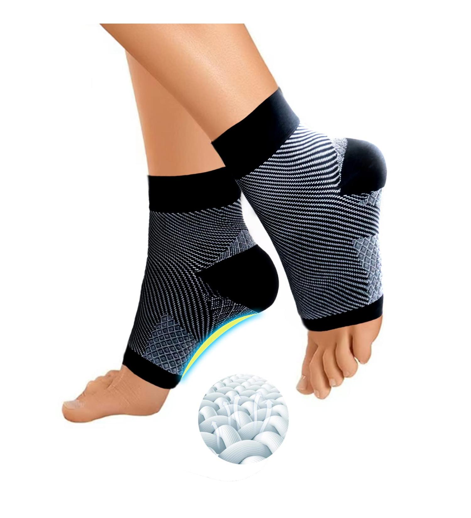 Ryscam Plantar Fasciitis Compression Socks - 2.0 Version for Men & Women - Foot Sleeves for Heel & Arch Support - Relieve Plantar Fasciitis/Heel Pain - Large/X-Large - Buy Online on GoSupps.com