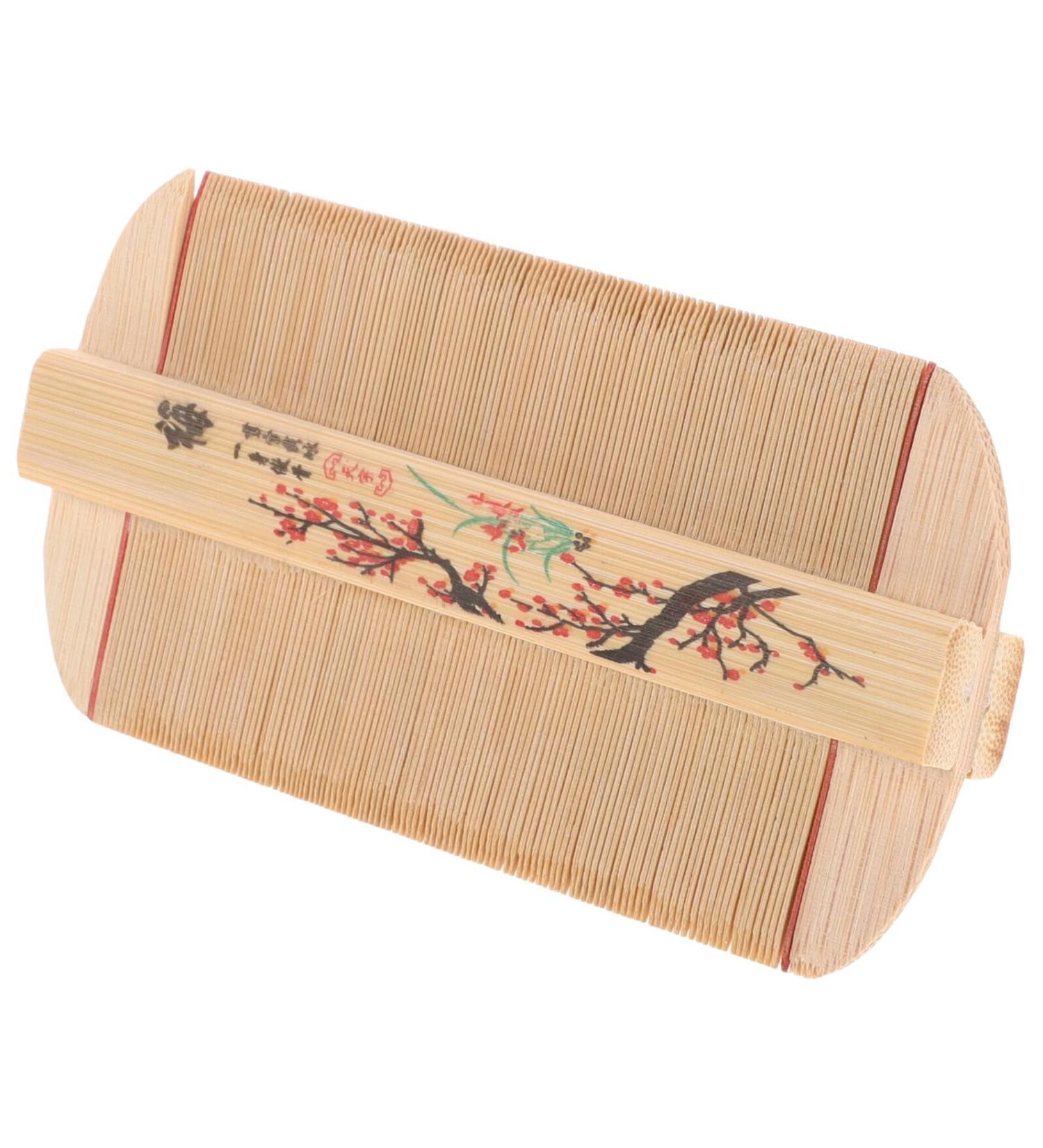TEHAUX Peigne en Bambou Dents Fines Ultra-Denses Peigne Double Face Antipelliculaire pour Chien et Animal Outil de Toilettage Naturel pour Poils Fins Soin Doux du Cuir Chevelu - Buy Online on GoSupps.com