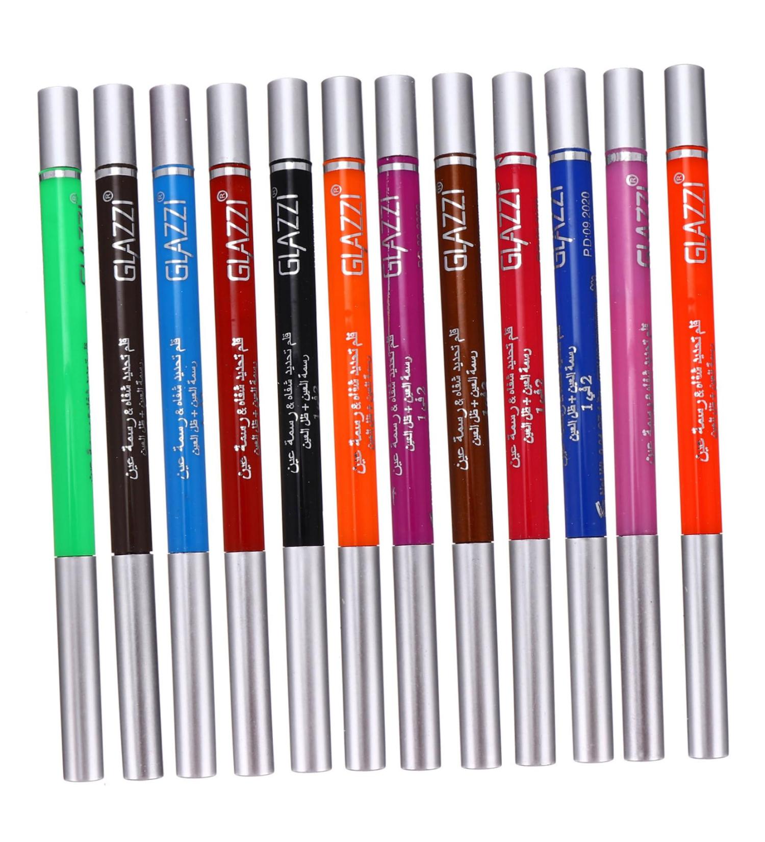 FOMIYES 12 pcs 1 set Eyeshadow Eye Long-lasting -color Waterproof Eyeliner Liner Cosmetic Liners Pens 1 count (Pack of 1) Colorful - Buy Online on GoSupps.com
