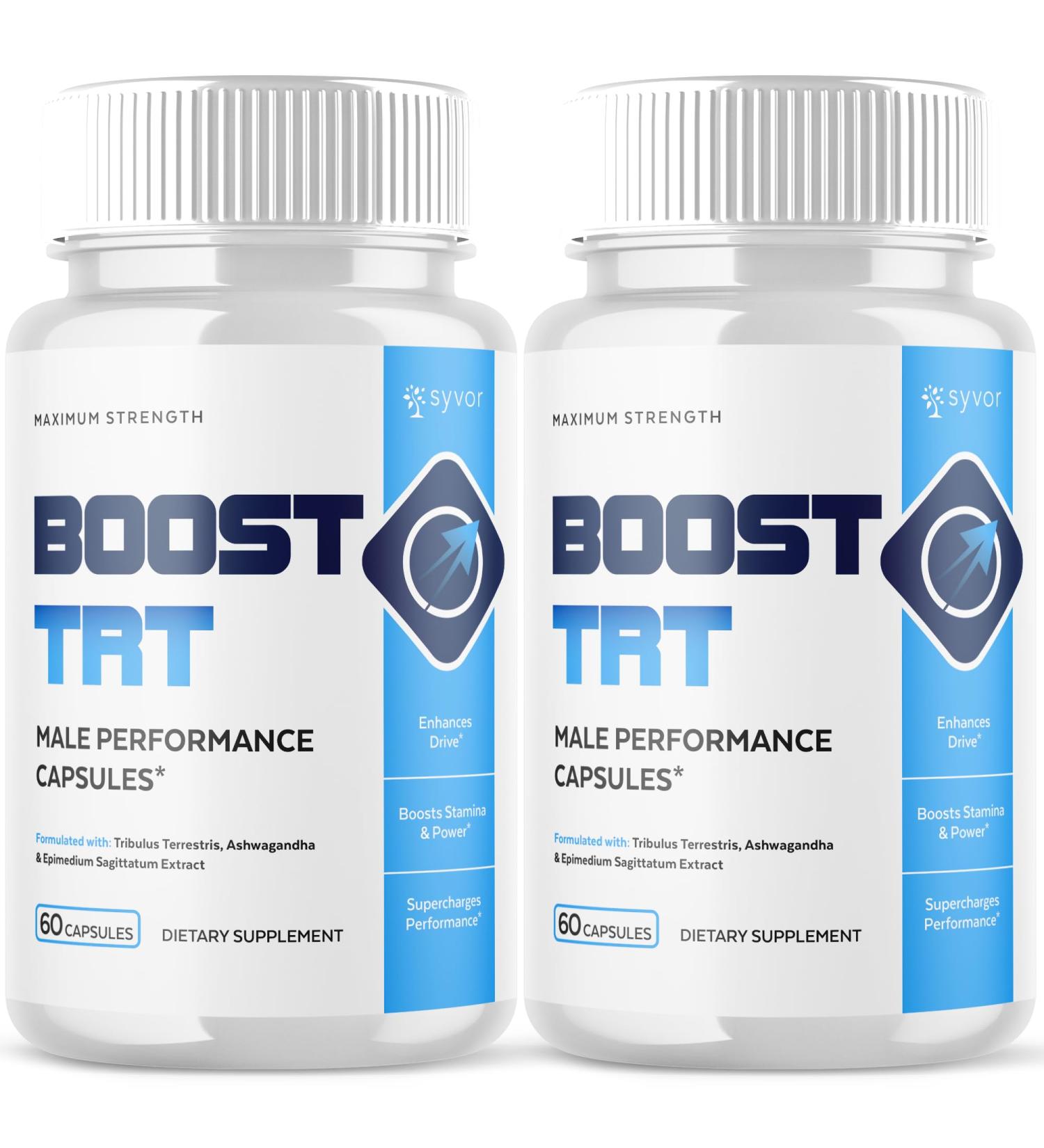 (2 Pack) Boost TRT Capsules Official BoostTRT Capsules with All Natural Ingredients Advanced Health & Wellness Support Formula with Max Strength Premium Active Lifestyle Vitamins (120 Capsules) - Buy Online on GoSupps.com
