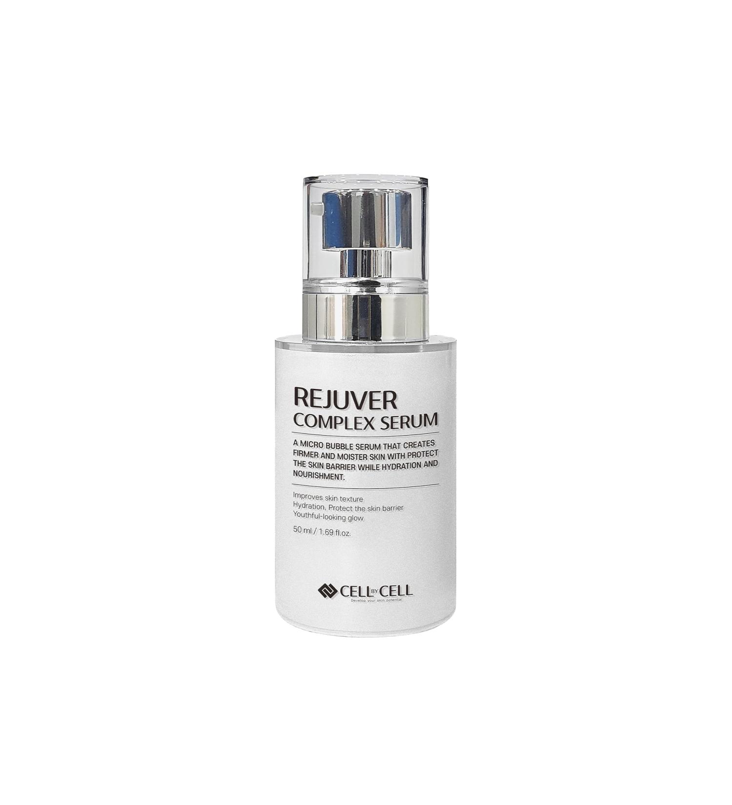Rejuver Complex Serum | Micro-Bubble Formula Delivers Deep Nourishment Filled with Plant-Based Ingredients & Complex Peptides for your Skin to Feel More Youthful & Healthy | 50ml - Buy Online on GoSupps.com