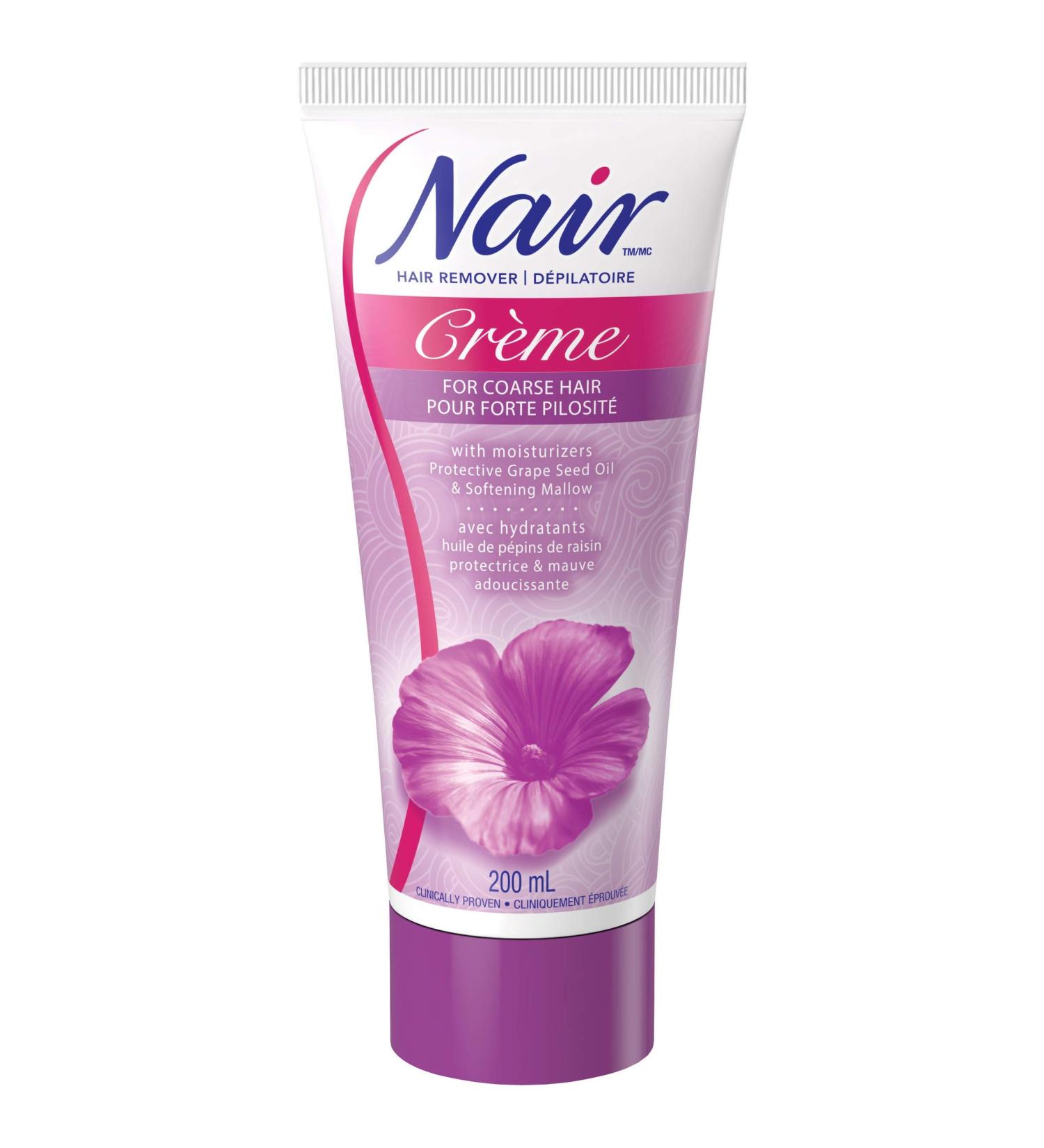 Nair Hair Removal Cr me for Coarse Hair with Grape Seed Oil 200-ml - Buy Online on GoSupps.com