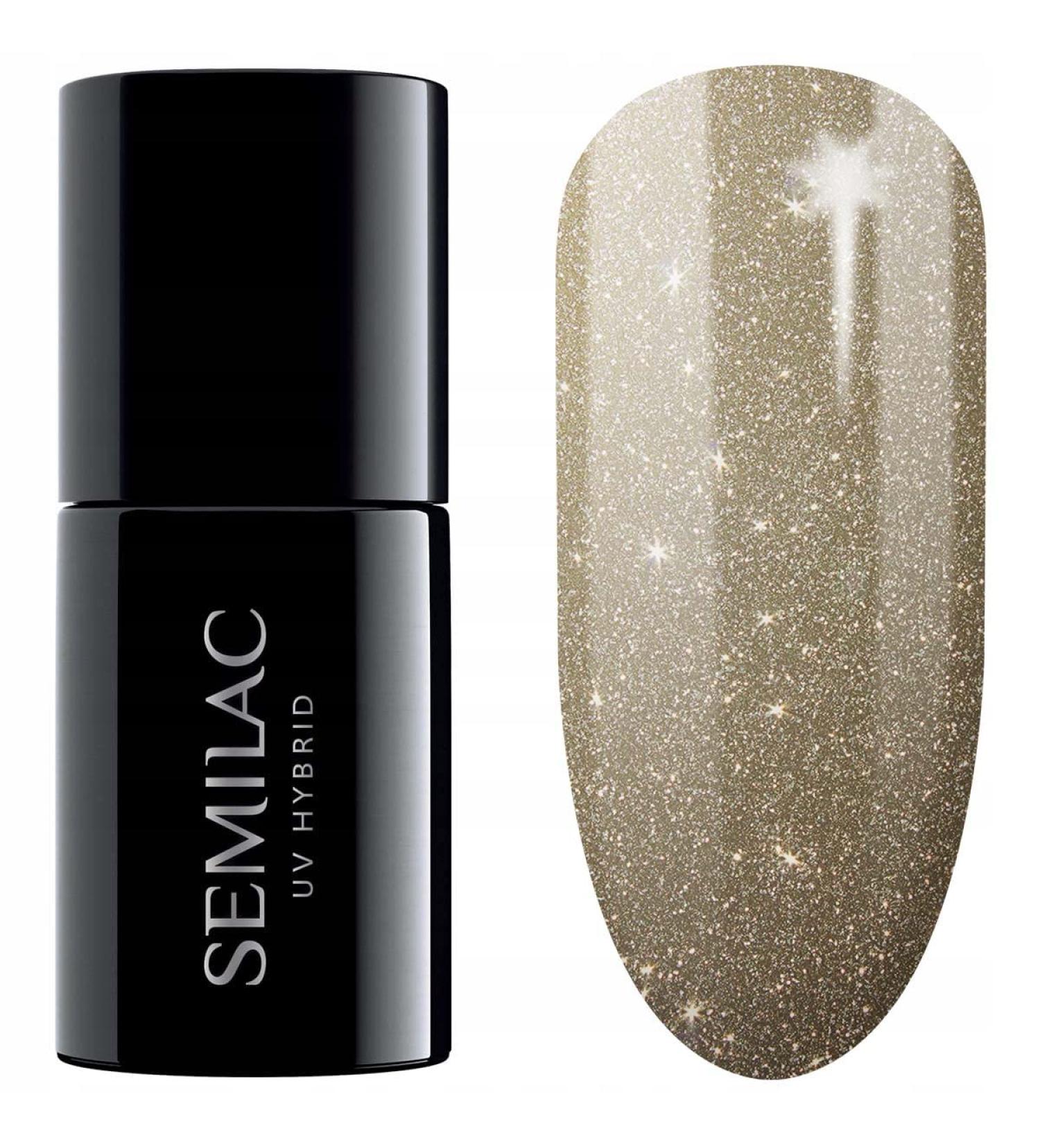 SEMILAC 335 Golden Girl Nail UV Gel Polish | Long Lasting and Easy to Apply | Soak off UV/Led | Perfect for Home and Professional Manicure and Pedicure 7 ml - Buy Online on GoSupps.com
