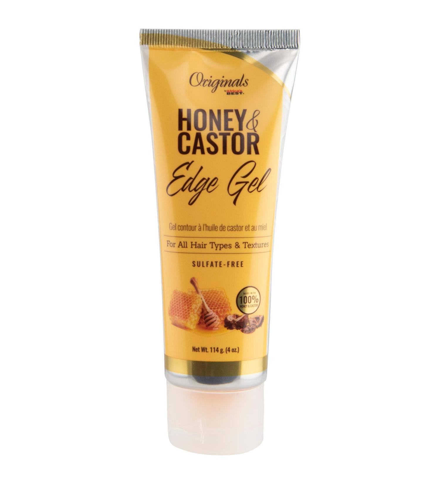 Africa's Best Originals Honey and Castor Edge Hair Gel - Sulfate-Free 4 oz - Buy Online on GoSupps.com
