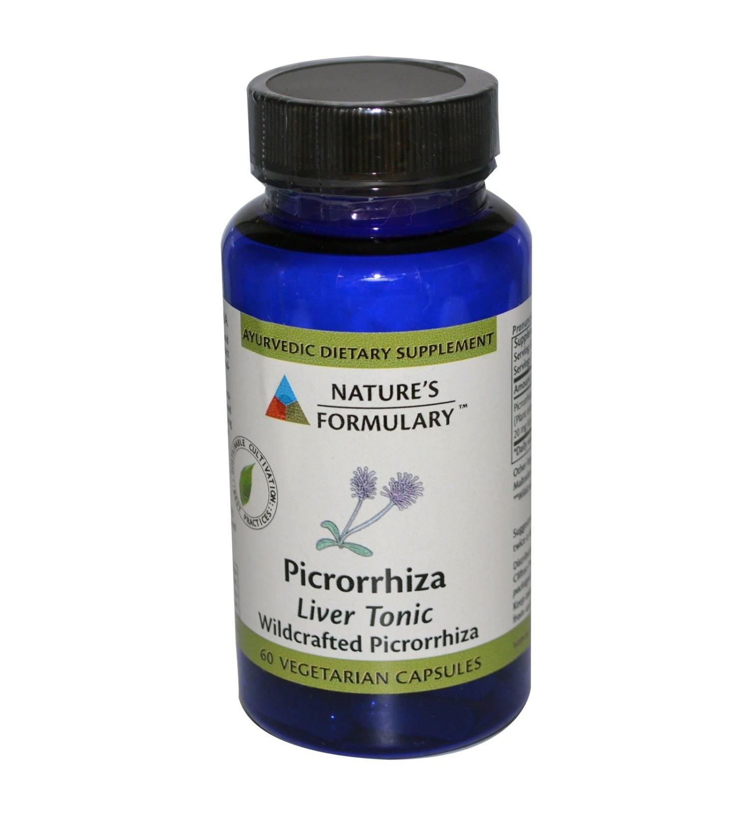 Nature's Formulary Picrorrhiza Vegetarian Capsules 60 Count
