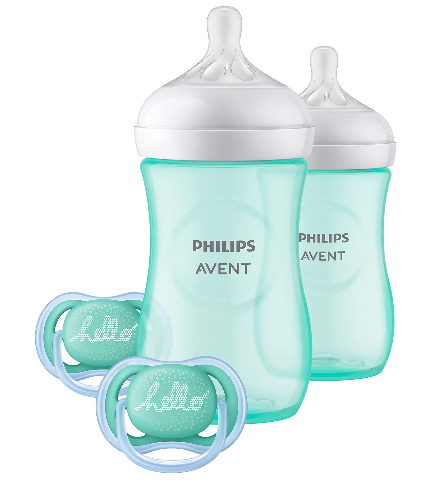 Philips AVENT Natural Baby Bottle with Responsive Nipple Teal Gift Set - SCD837/02 - Buy Online on GoSupps.com