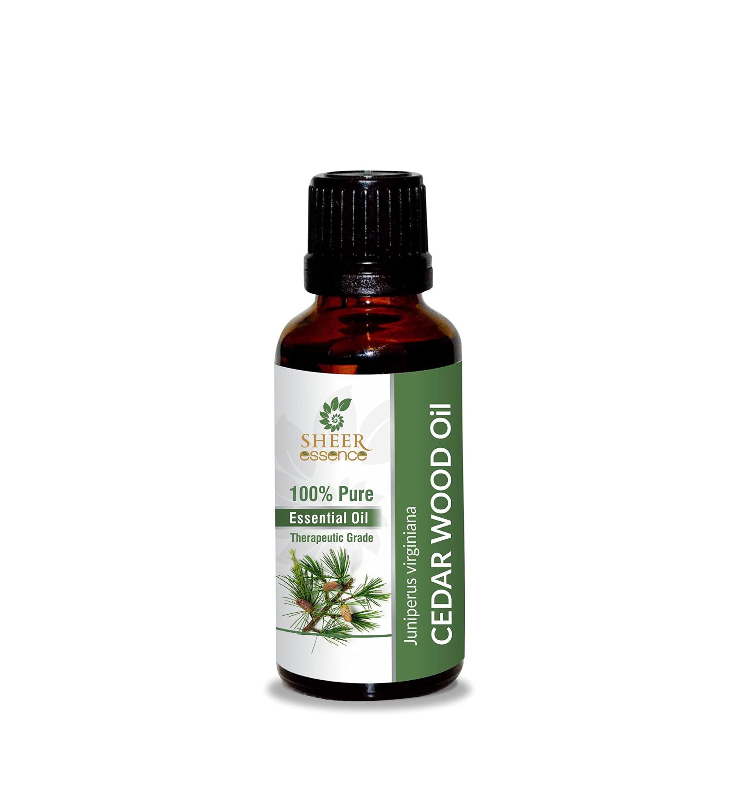 Buy 100% Pure Cedar Wood Oil 30 ML | Undiluted Therapeutic Grade Juniperus Virginiana Essential Oil for Aromatherapy - Buy Online on GoSupps.com