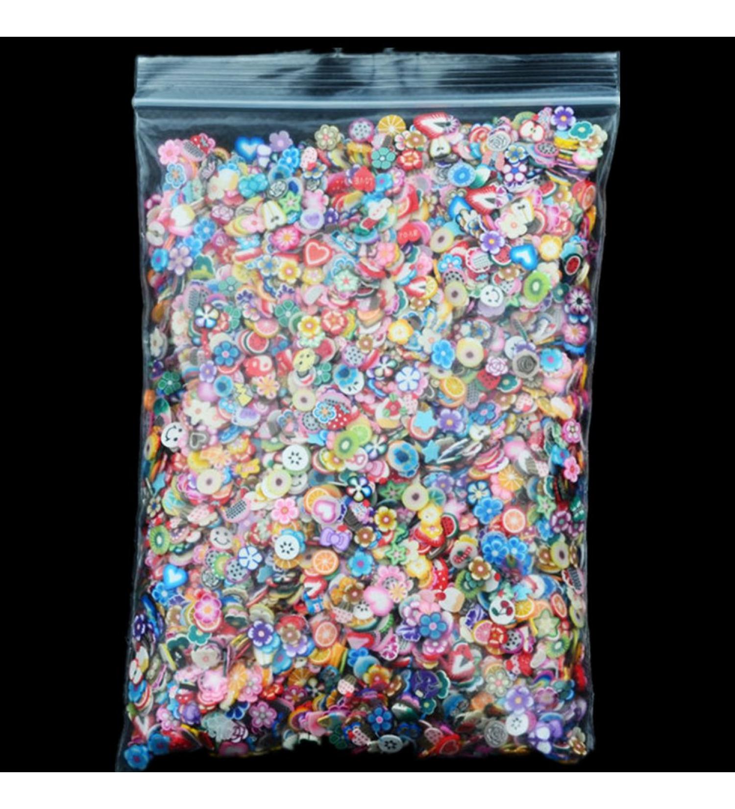 Pure Vie 10000 Pieces 3D Nail Art Cute Designs Fimo Canes Slices Polymer DIY Decoration Sticker #2
