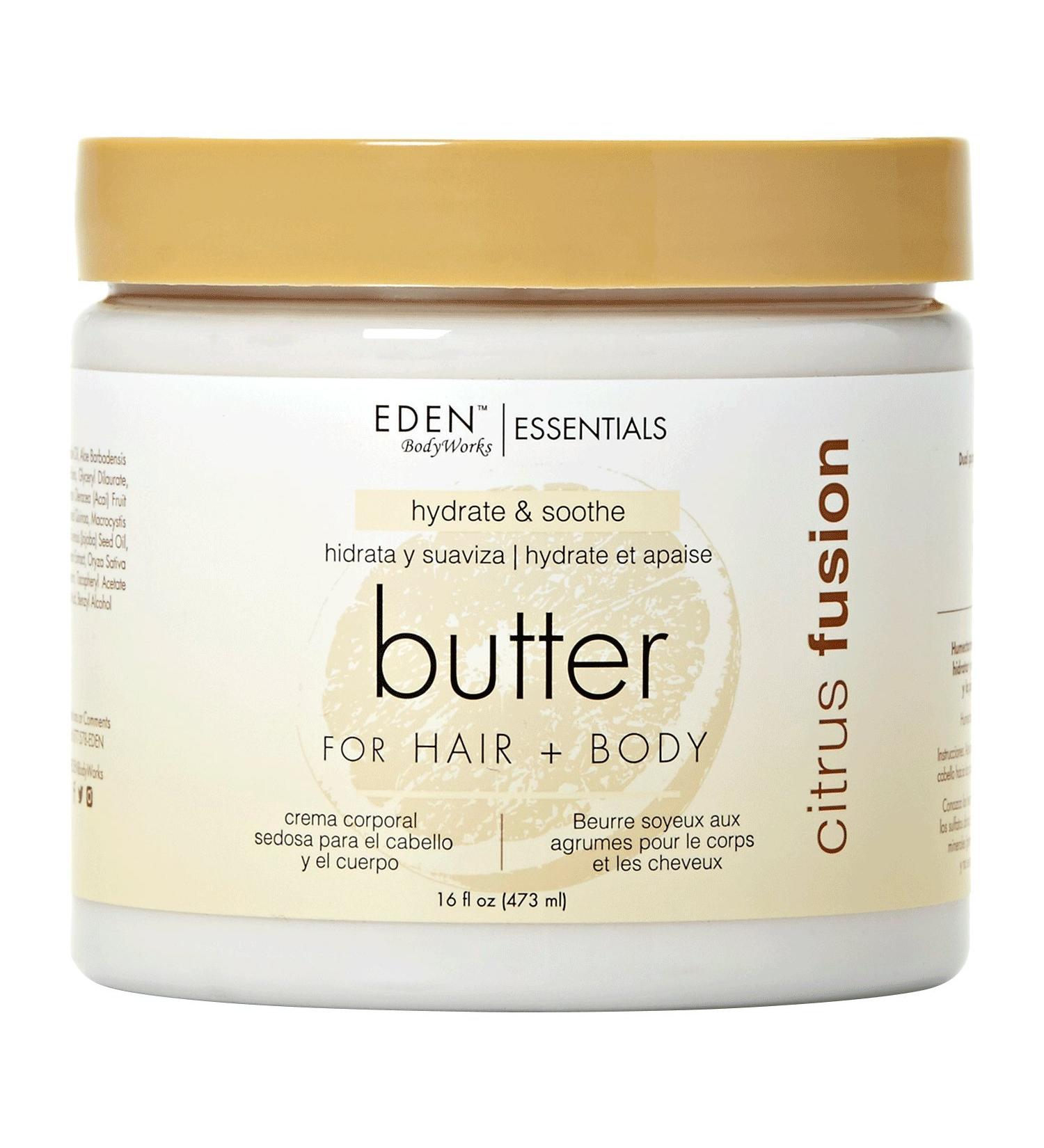 EDEN Citrus Fusion Hair + Body Butter 16oz 16 Oz 16 Ounce (Pack of 1)