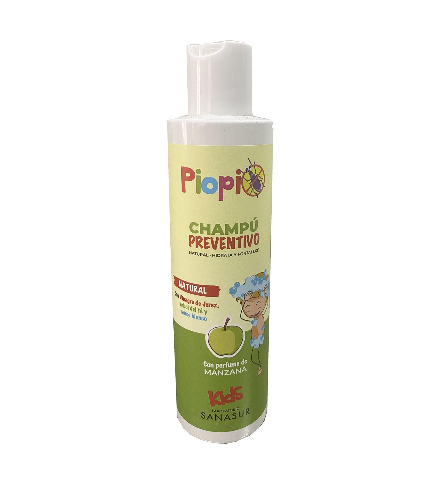 CHAMPU PIOPIO NATURAL prevent piojos shampoing doux qui apporte l g ret et fra cheur la chevelure contenance 200 ml peut tre utilis plusieurs fois par semaine selon les besoins et ass