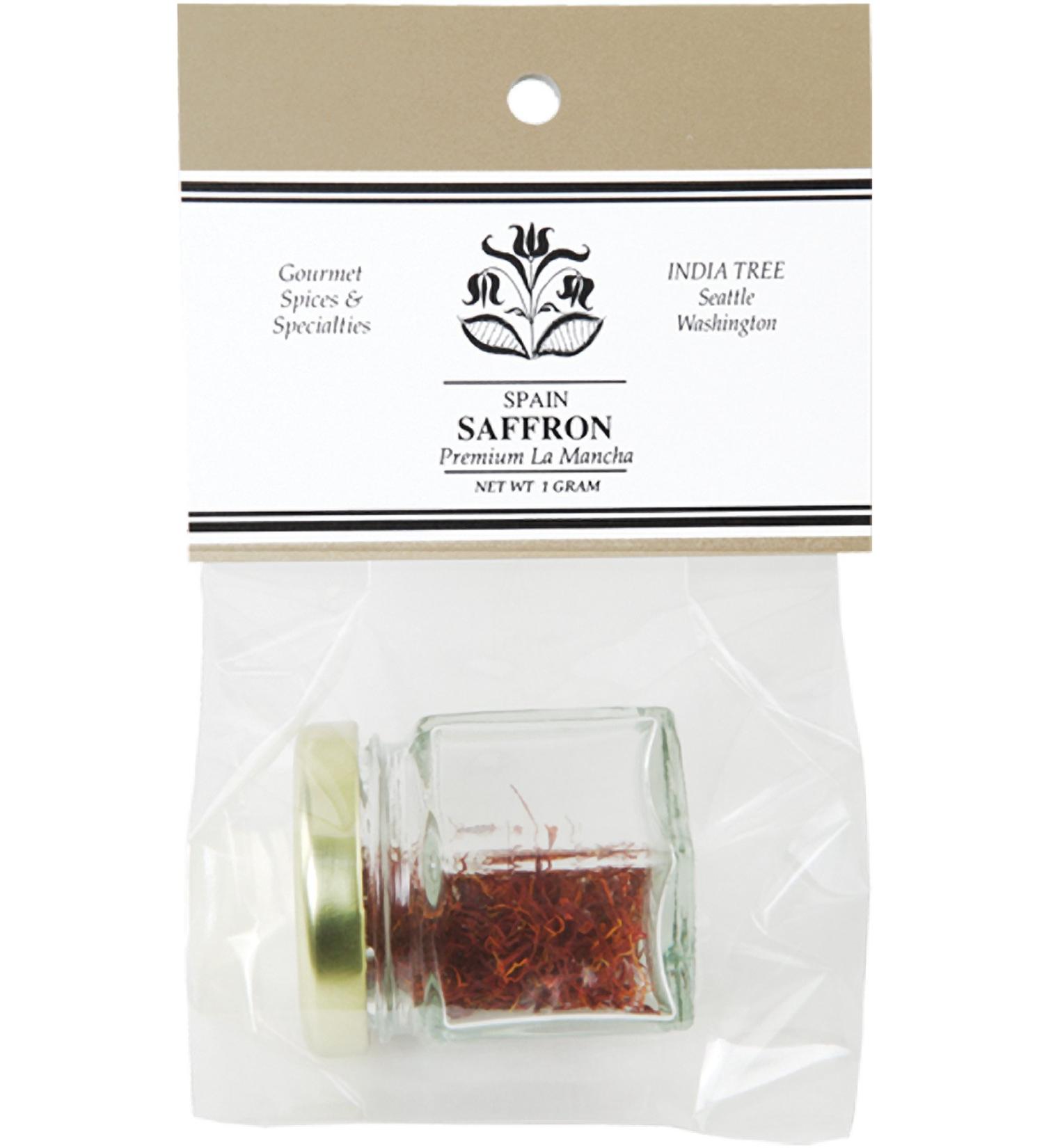 India Tree Saffron Threads 1g - Premium Quality Spice - 0.03oz Pack of 1 - Buy Online on GoSupps.com