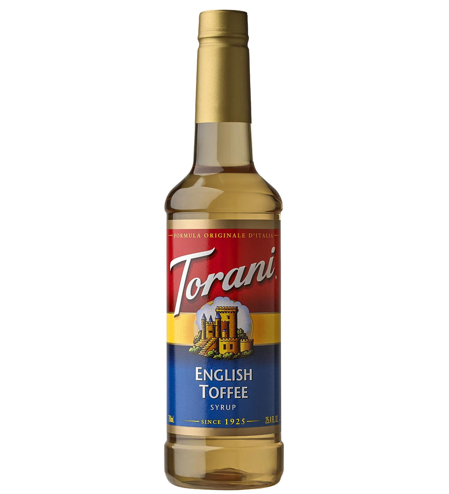 Torani English Toffee Syrup 25.4oz - Delicious Flavor for Drinks & Desserts - Buy Online on GoSupps.com