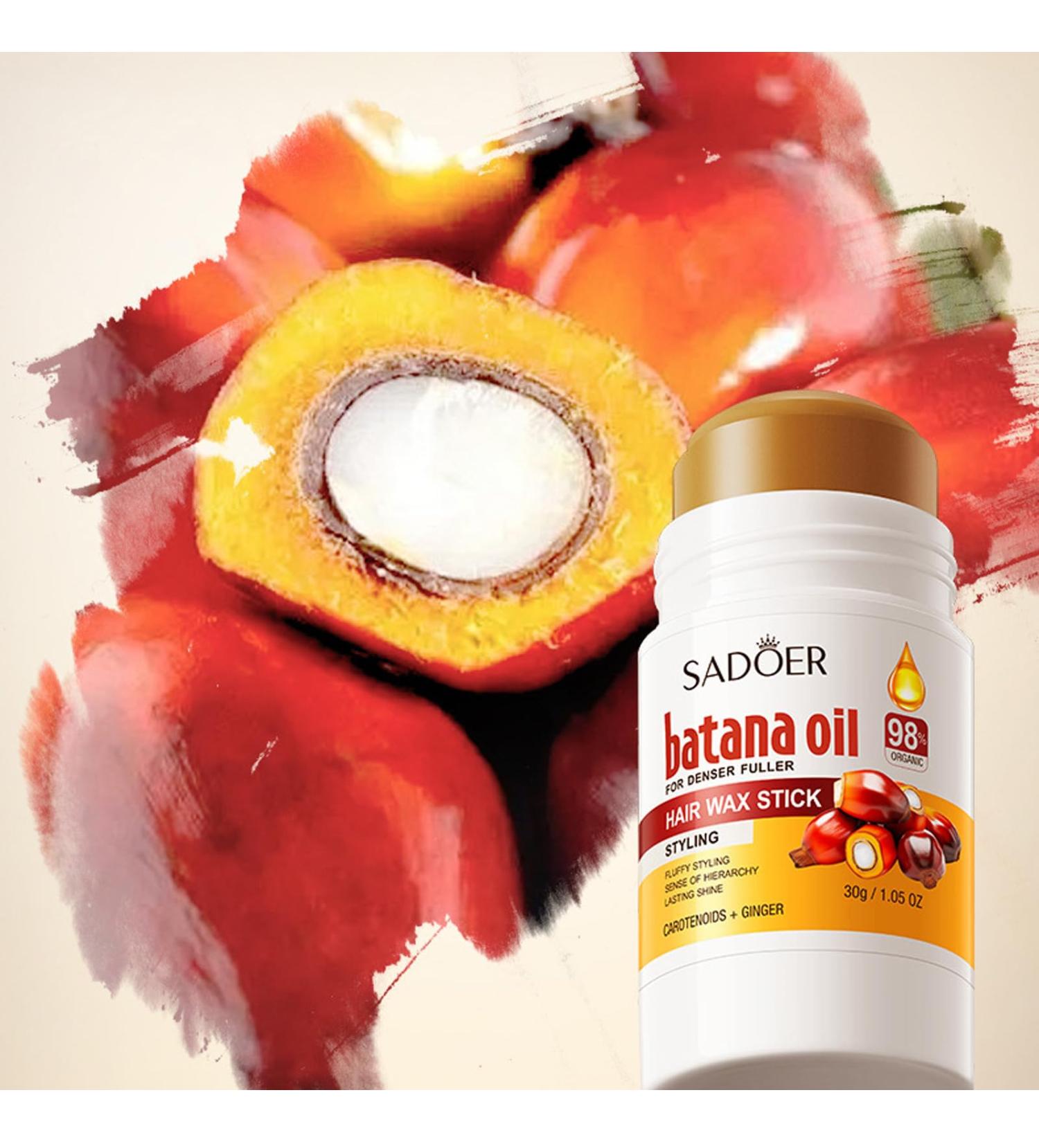 2 Pack Organic Natural Batana Oil Hair Wax Sticks for Frizzy Hair & Edge Control Hair Styling Pomade for Women Girls Men Non-Greasy Fixing & Smoothing Broken Hair - Buy Online on GoSupps.com