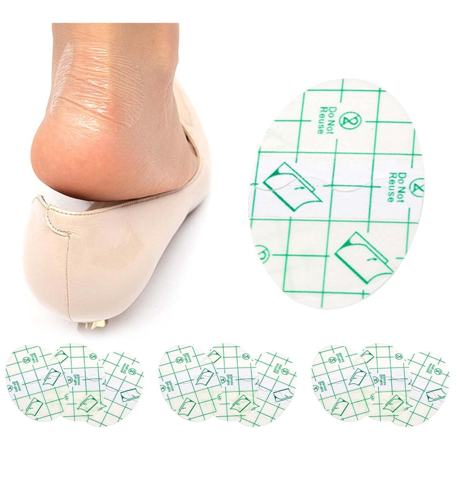 Invisible Heel Protector Sticker: 100pcs Oval Shaped Sole Patch for Anti-Friction & Disposable Shoe Heel Insoles - Transparent Heel Guard Skin for Foot Care - Buy Online on GoSupps.com