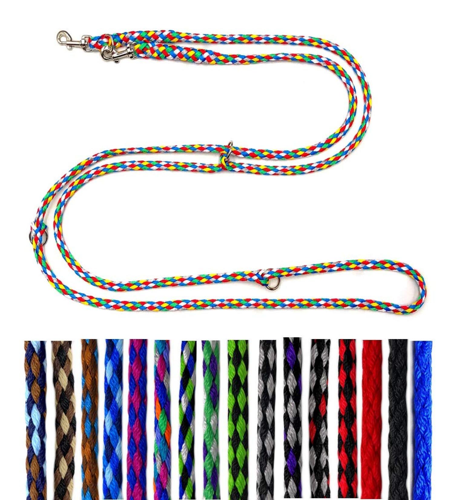 Adjustable Dog Linen Leash for Small Dogs up to 15kg - Lightweight & Robust | 2.40m 2.80m 3.50m | 5 Colors Available - Buy Online on GoSupps.com