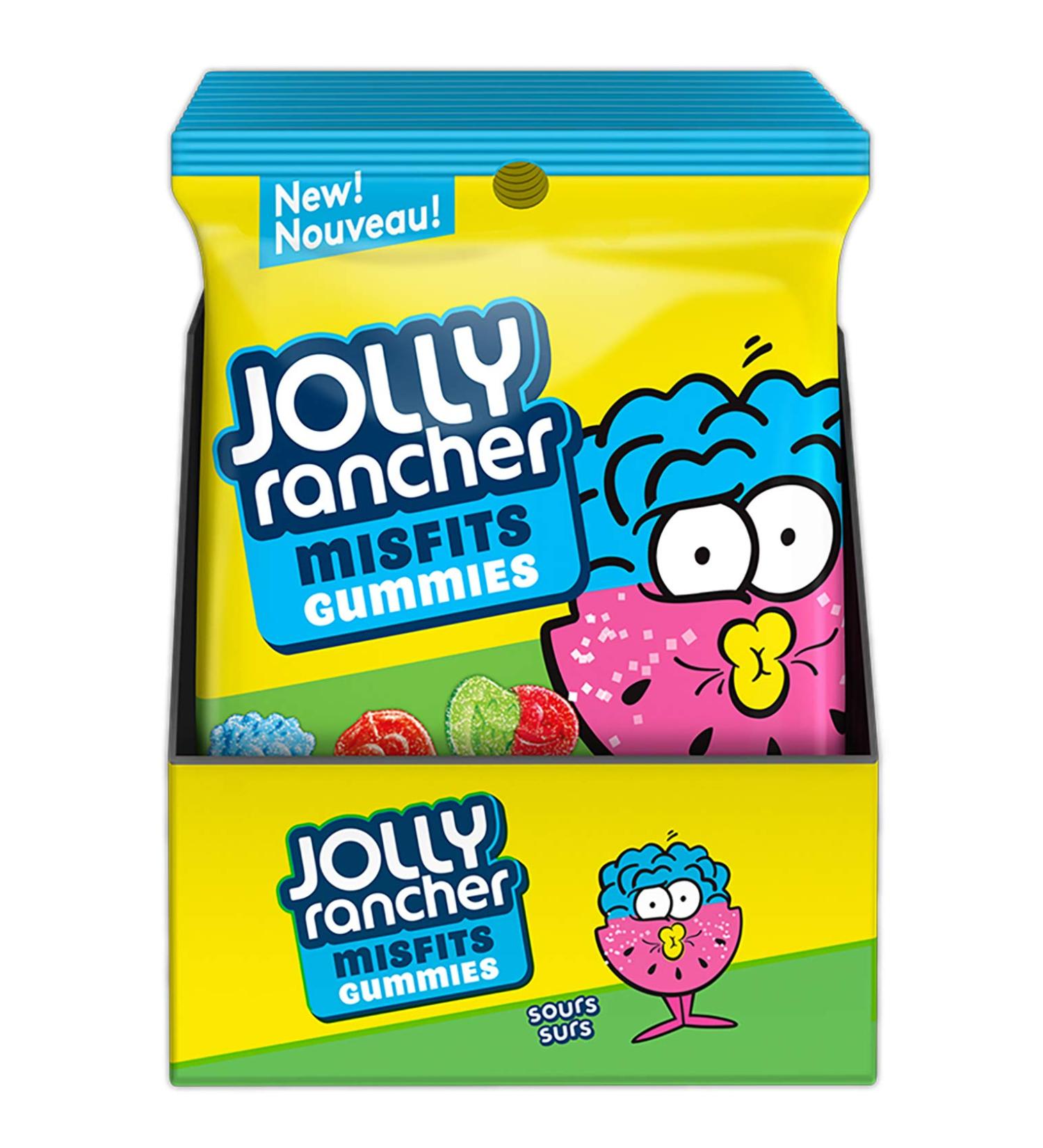 Jolly Rancher Misfits Assorted Sour 10 x 182g - Buy Online on GoSupps.com