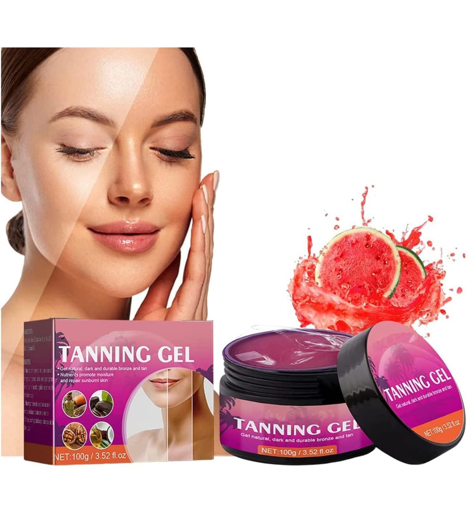 EXQST Luxury Intensive Tanning Gel Peach/Watermelon Tanning Gel Tanning Accelerator Cream Sunscreen for Tanning Get a Natural Tan - Buy Online on GoSupps.com