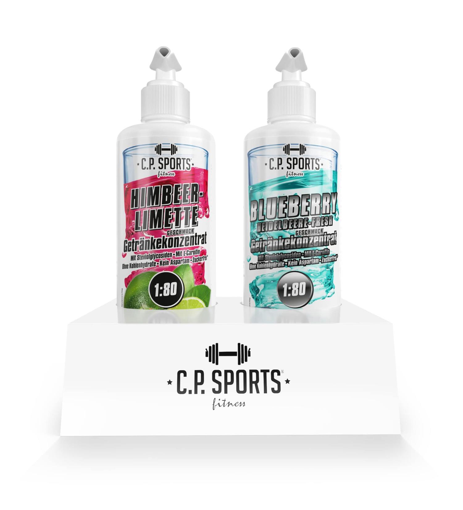 C.P. Sports Sugar-Free Beverage Concentrate 1:80 - 80L Fitness Drink with L-Carnitine & Vitamins + Dosing Pump - International Shipping Available - Buy Online on GoSupps.com