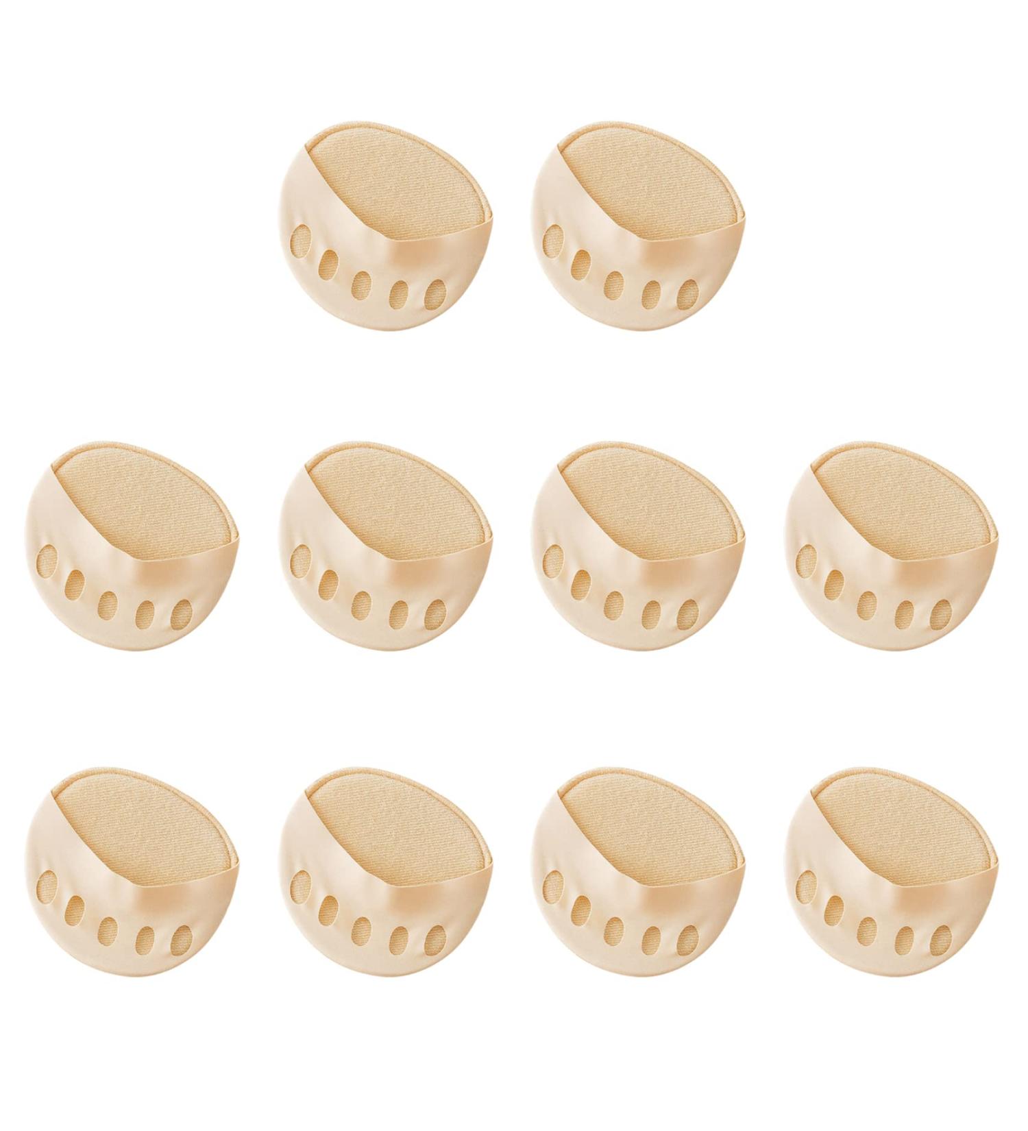Forefoot Pads for Women - Honeycomb Metatarsal Cushions for Foot Fatigue Relief | 5 Pairs Skin Color - Shop Internationally - Buy Online on GoSupps.com