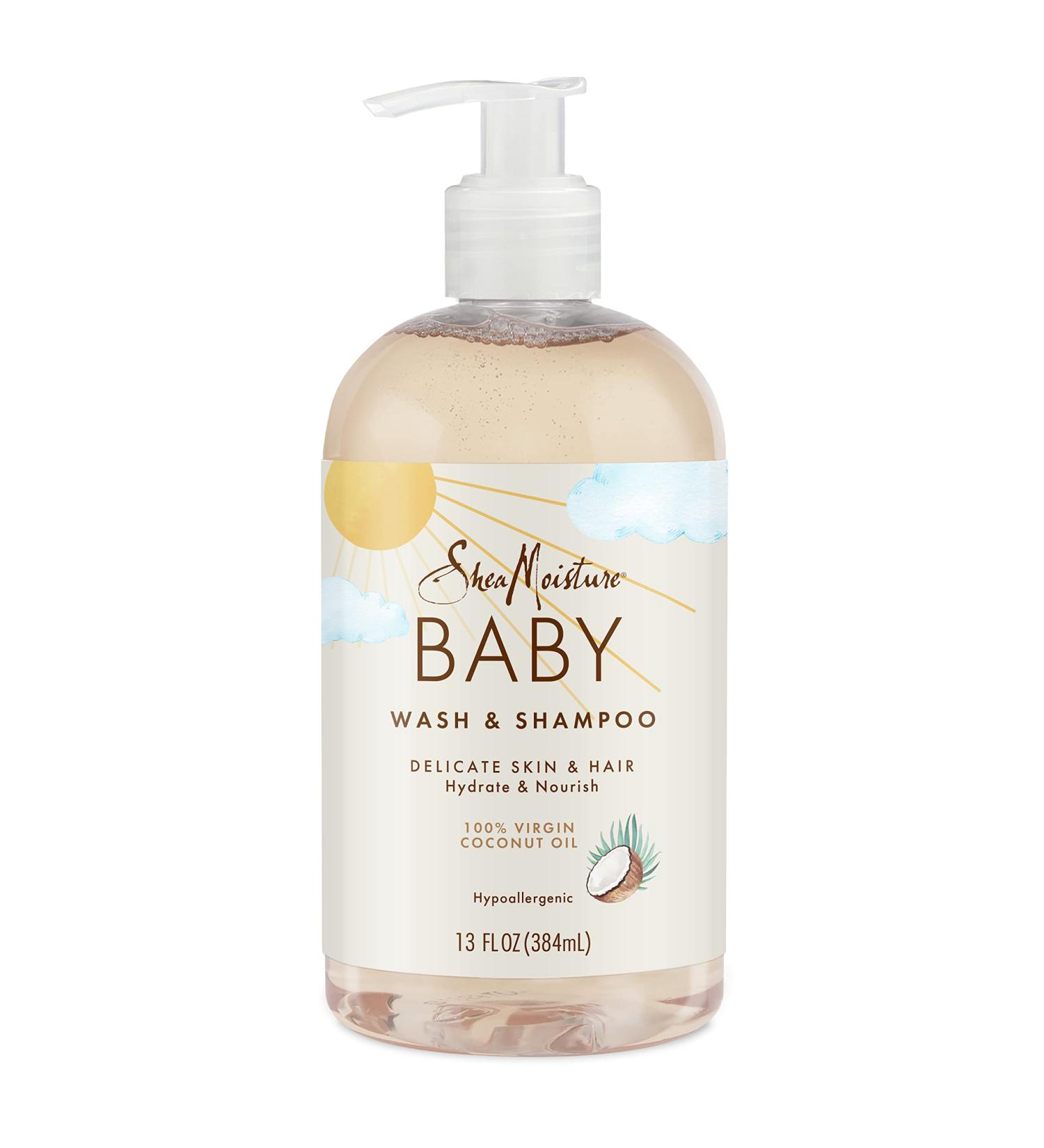 Buy Shea Moisture 100% Virgin Coconut Oil Baby Wash & Shampoo - Gentle Nourishing & Natural | International Shipping Available - Buy Online on GoSupps.com