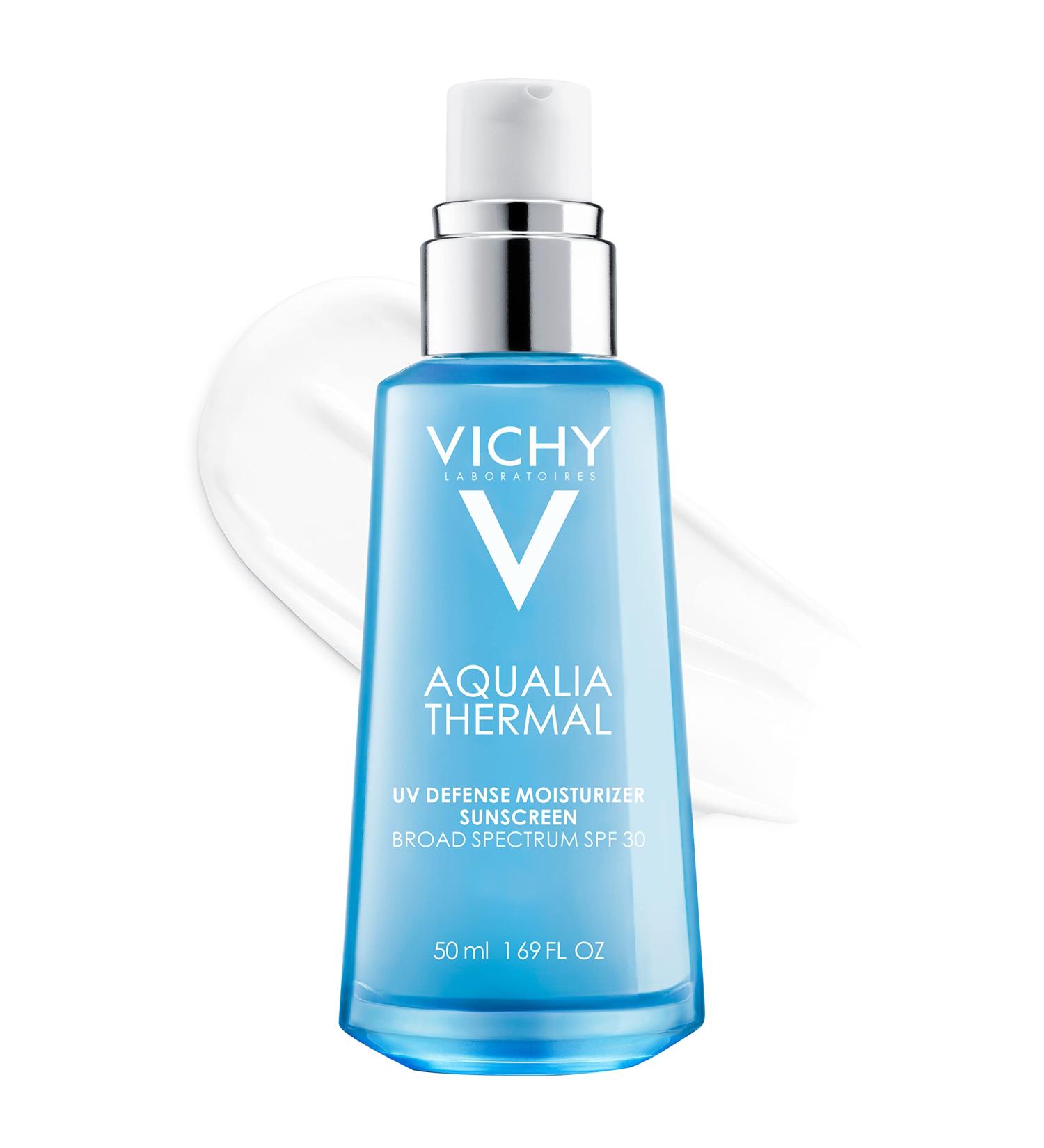 Vichy Aqualia Thermal UV Daily Moisturizer SPF 30 with Niacinamide | Oil-Free Sunscreen Lotion for Face | Sheer Finish Sun Protection - Buy Online on GoSupps.com