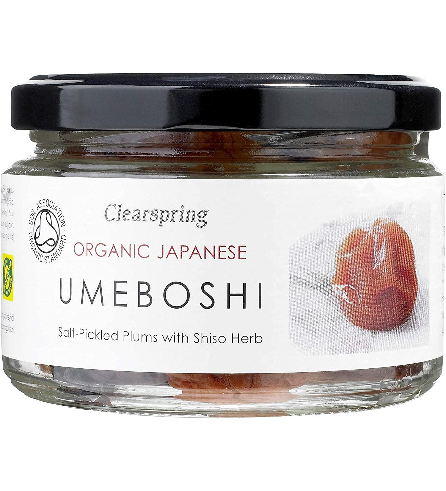 Buy Clearspring Bio Umeboshi 200g - Authentic Japanese Dried Plums with Shiso & Sea Salt | Healthy Organic Snacks - Buy Online on GoSupps.com