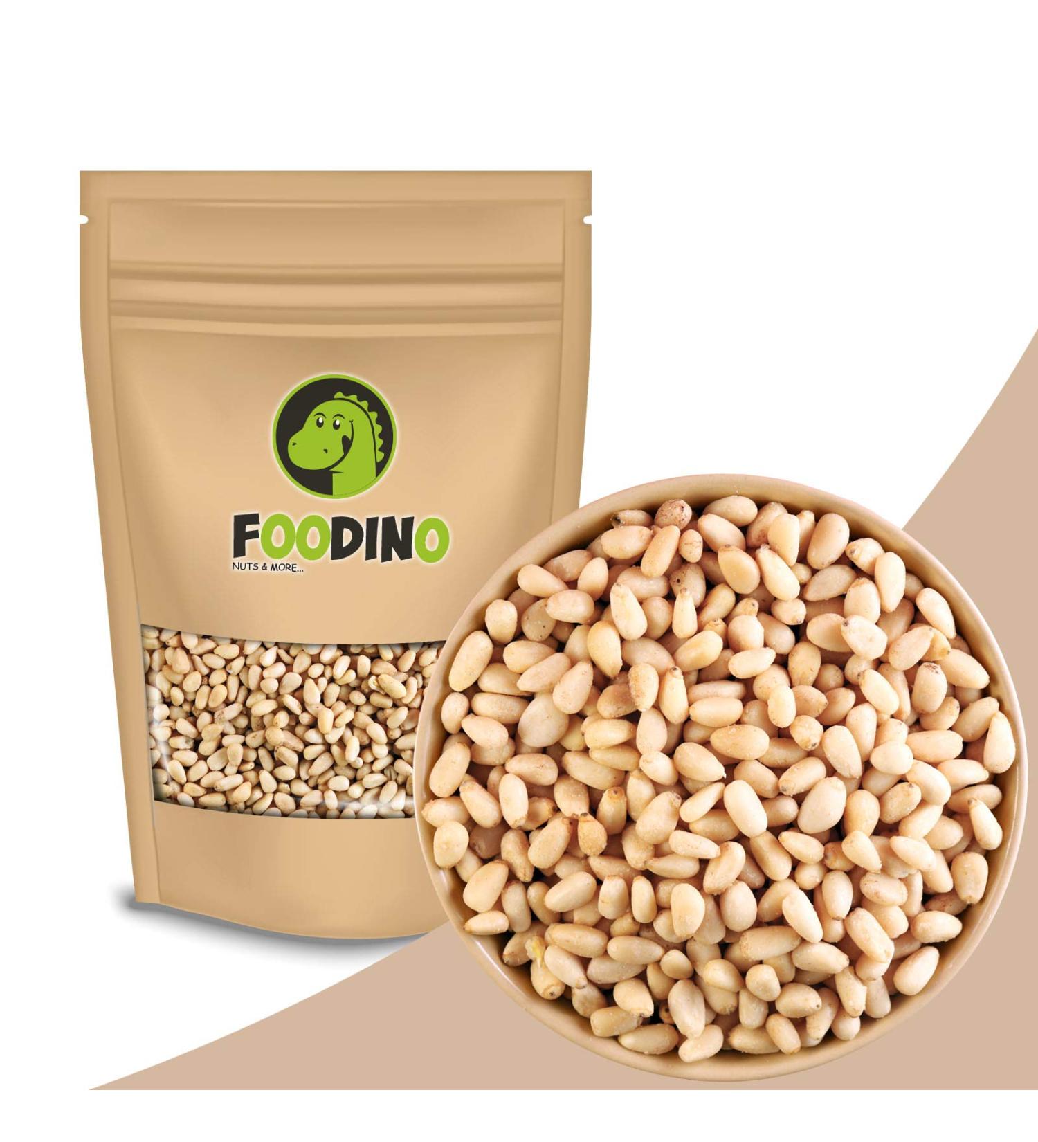 Premium Quality Raw Pine Nuts (500g - 5kg) | 100% Natural Undetroyed Peeled Pine Kernels | Unsalted Foodino - Shop Now! - Buy Online on GoSupps.com
