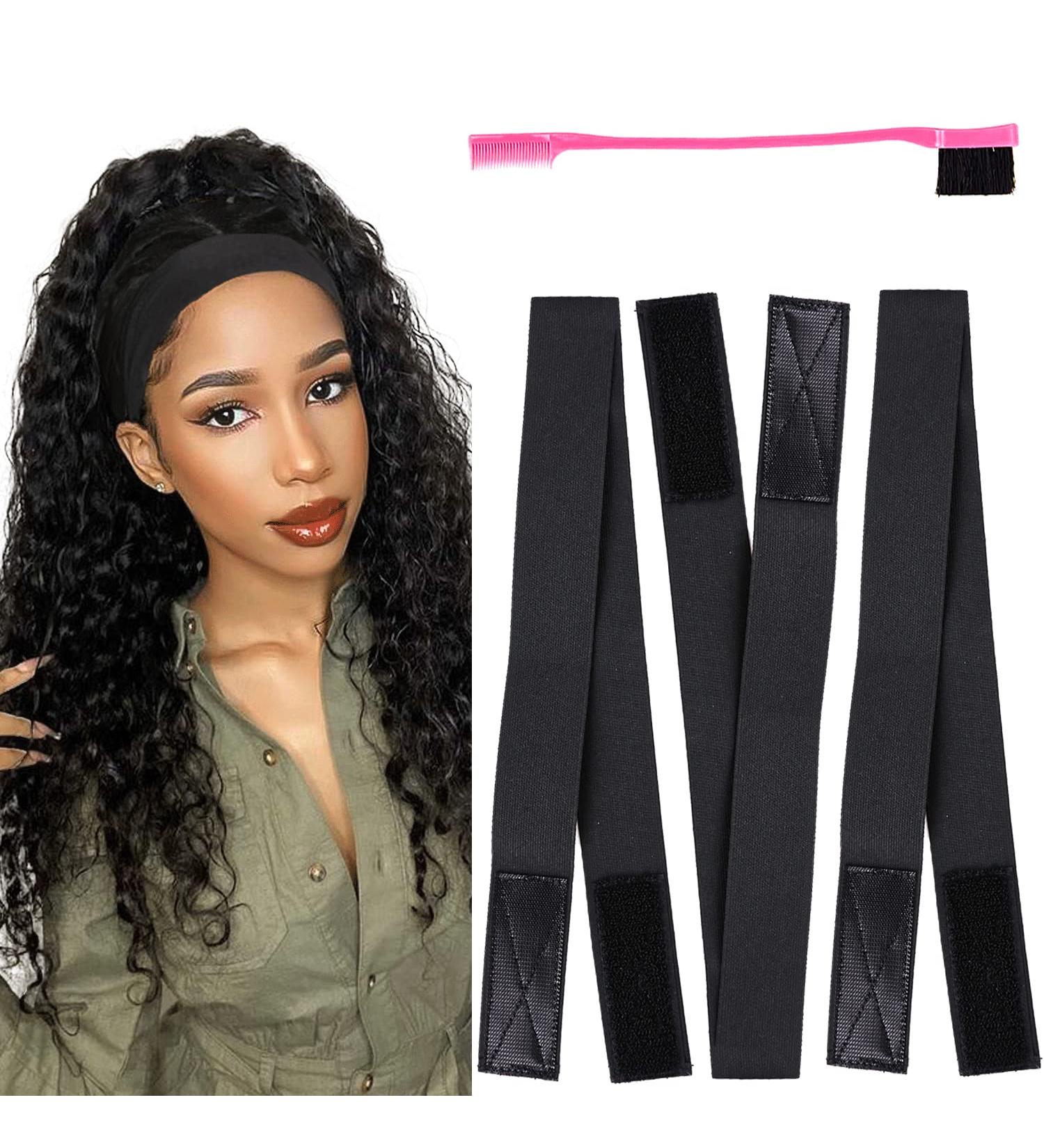 Elastic Melt Band for Wig with Velcro 3.5cm Width - 3pcs Set for Laying Down Wigs and Edges - Buy Online on GoSupps.com