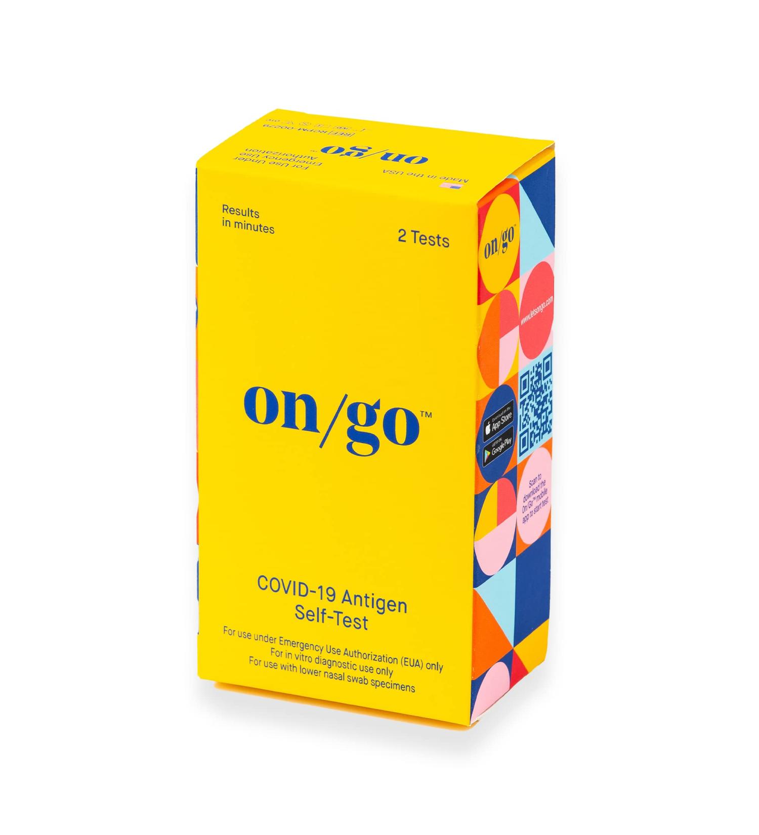 COVID-19 Antigen Self-Test Kit with Test-to-Treat App | 2 Tests | FDA EUA Authorized | Fast 10-Minute Results | Easy At-Home Use - Buy Online on GoSupps.com