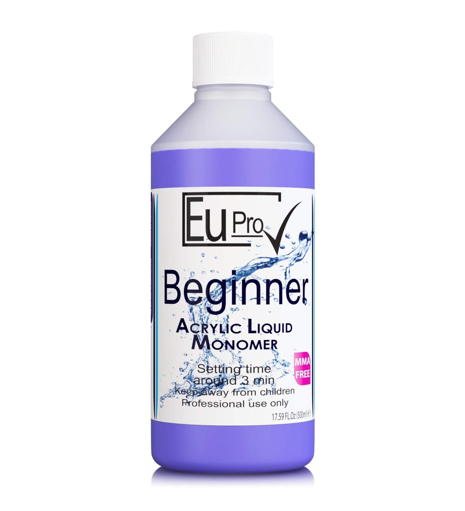 Beginner Slow Setting Acrylic Liquid Monomer salon Sculpting Nails need powder to work (500ml)