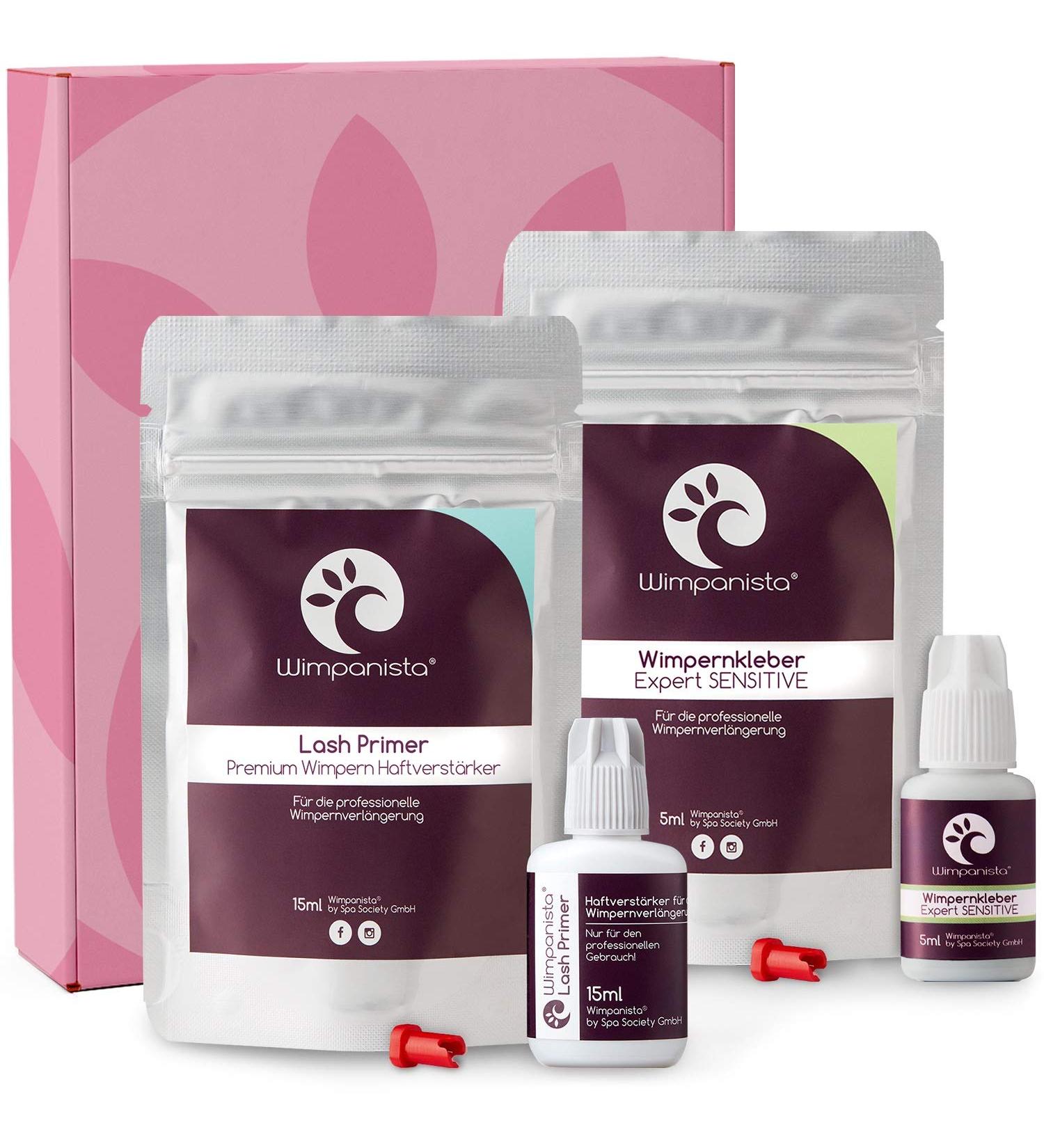Wimpanista Eyelash Extension Set - Lash Primer & Sensitive Adhesive for Flawless Lash Extensions | International Shipping - Buy Online on GoSupps.com